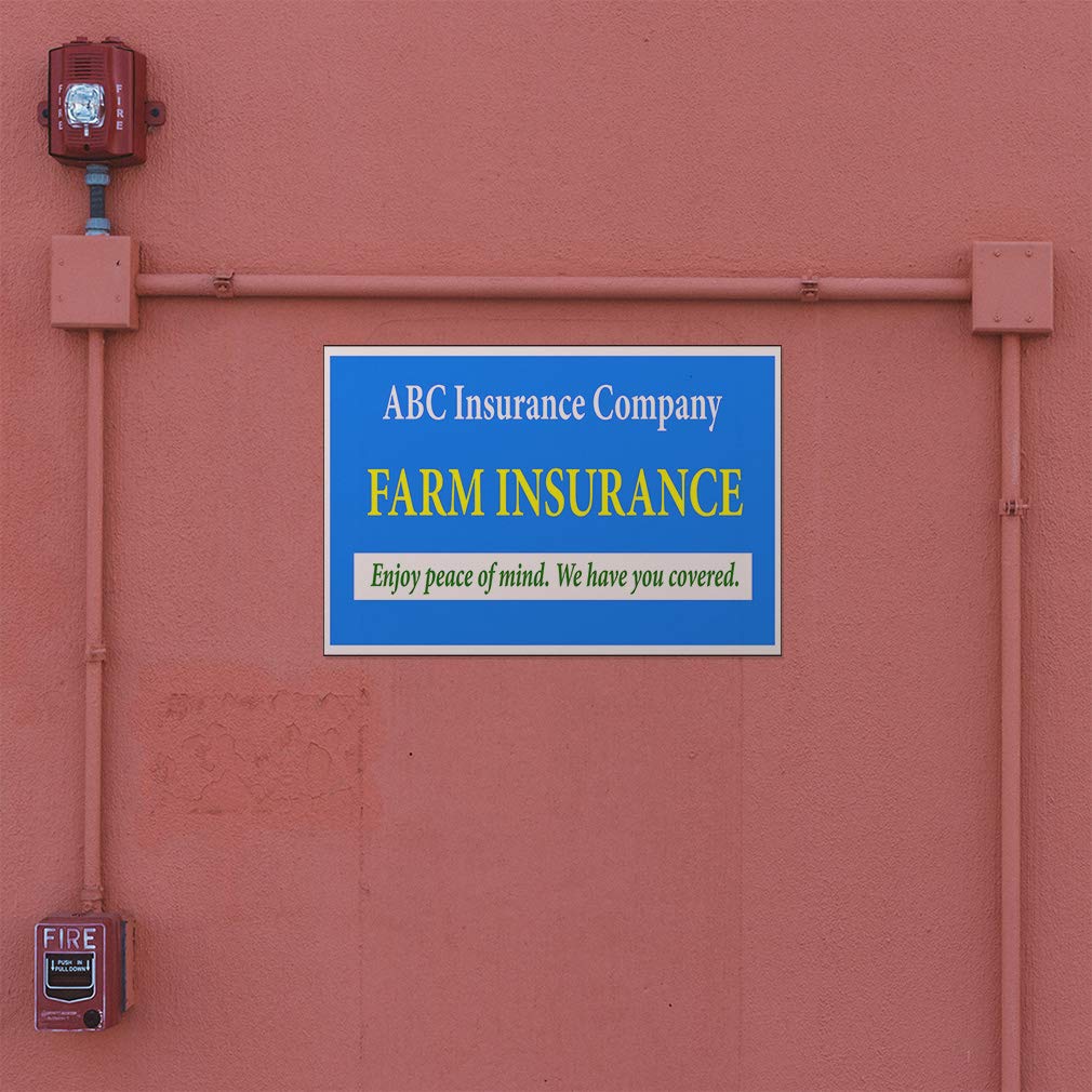 Custom Vinyl Door Decals for Business & Farm - 34x22 Inch Set of 5 | Weatherproof Outdoor Stickers for Cars, Luggage & Bumpers | Perfect for Insurance Companies, Farms & Brand Promotion