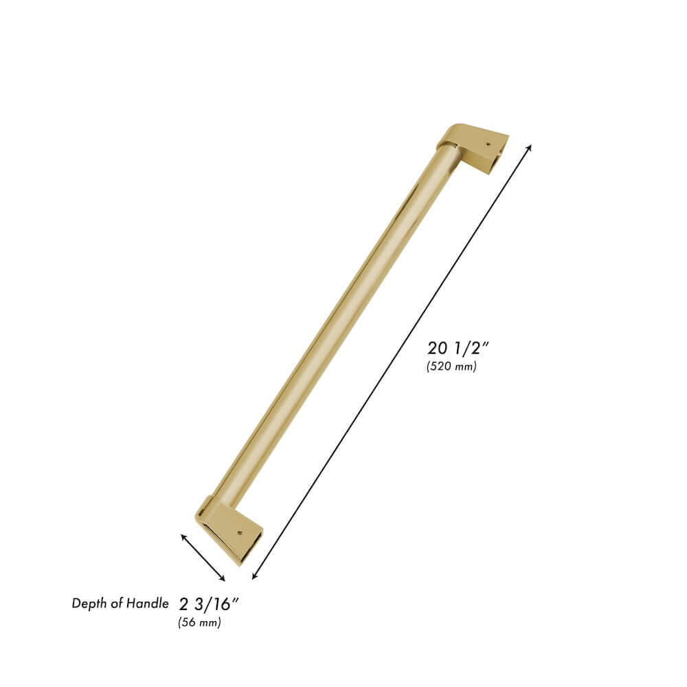 ZLINE 24 Inch Stainless Steel Refrigerator Drawer Handles - Touchstone Finish with Multiple Color Options (RDHO 24) - Perfect for Kitchen Remodeling & Appliance Upgrades