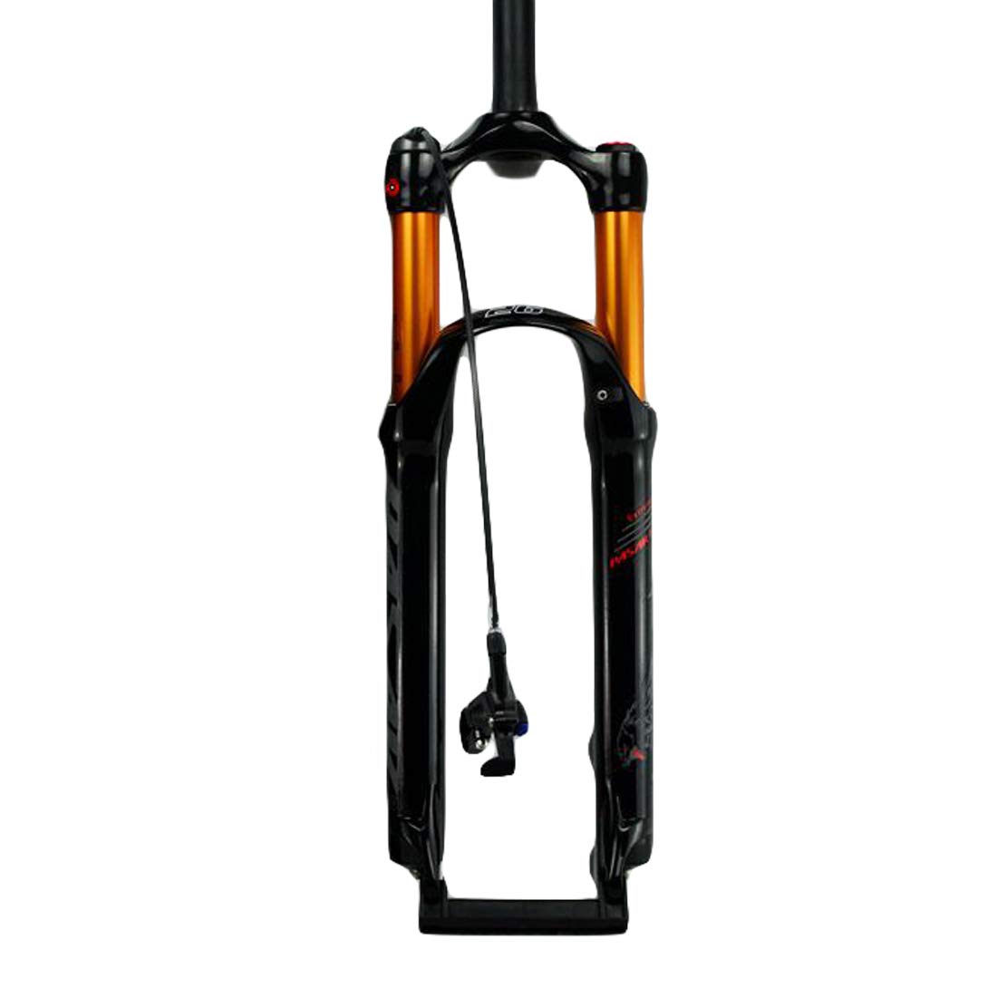 HIOD MTB Air Suspension Fork - Straight Tube Mountain Bike Fork with Lockout for Trail & Downhill Riding - Perfect for Off-Road Biking & Mountain Adventures