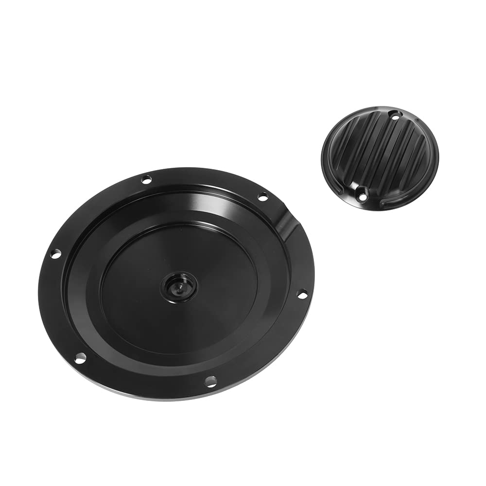 Harley Sportster XL 883 XR1200 48 Derby Timing Chain Inspection Cover - Black | High-Quality Motorcycle Engine Accessory | Perfect for DIY Repairs & Maintenance