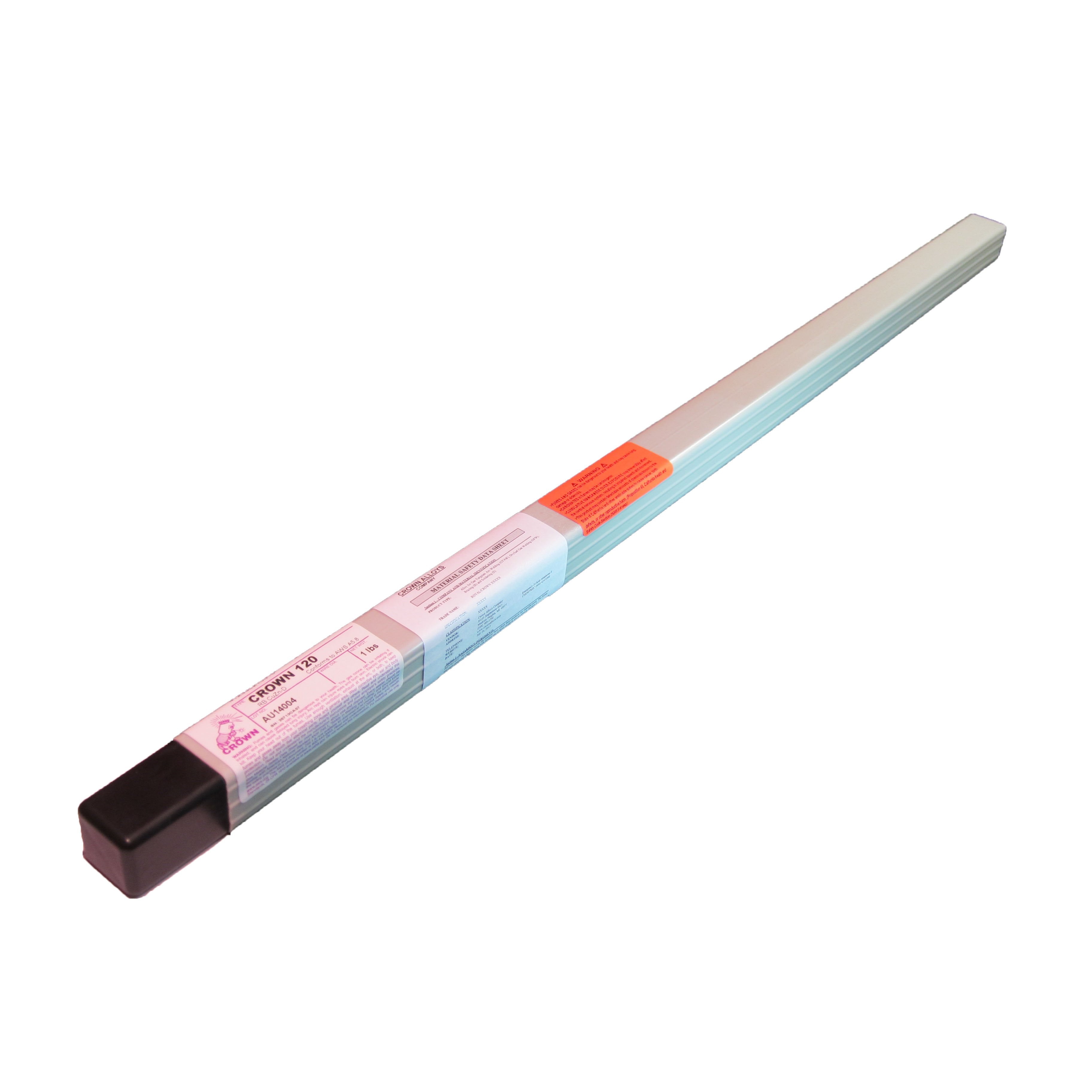 Crown Alloys CROWN 120 3/32x36 Brazing Rod (1lb Tube) CT120/TN BP - High Strength Welding Filler Metal for HVAC, Plumbing & Metal Fabrication