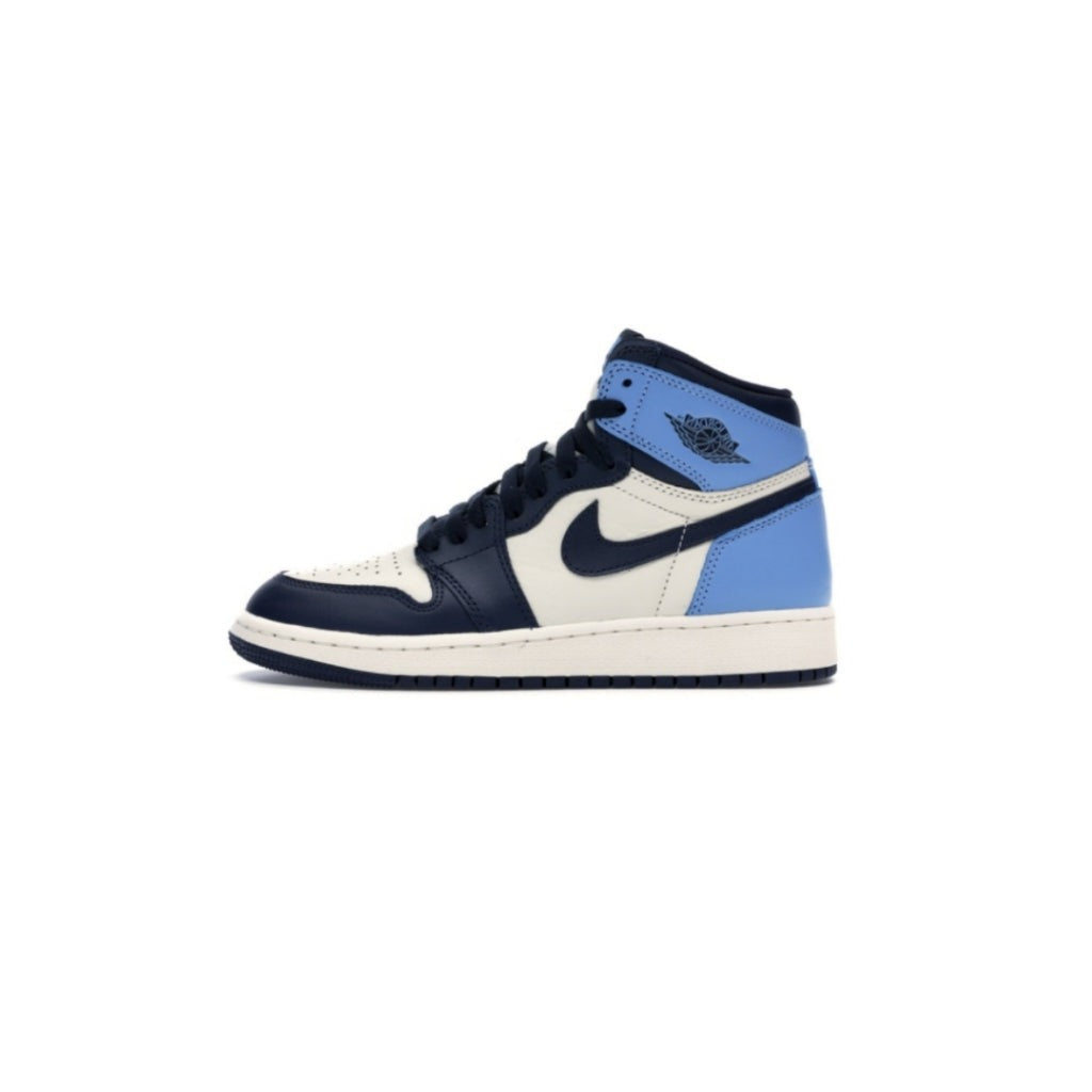 Air Jordan 1 High Retro GS Sneakers - Obsidian/UNC/University Blue Colorway - Perfect for School, Sports & Street Style Fashion
