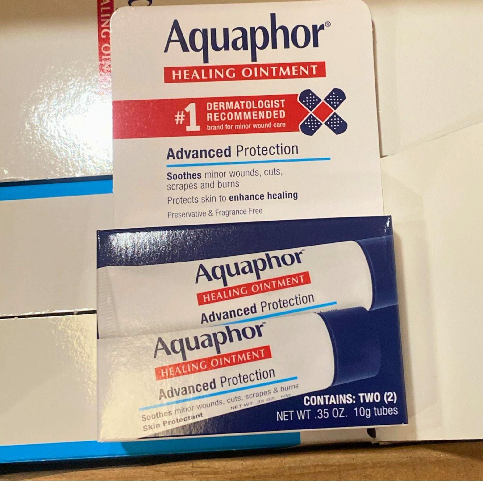 Aquaphor Healing Ointment Advanced Therapy - 2 Pack (35 oz Each) - 72 Pieces Total - Moisturizing Skin Repair for Dry, Cracked Hands & Feet - Perfect for Winter Care & First Aid Kits