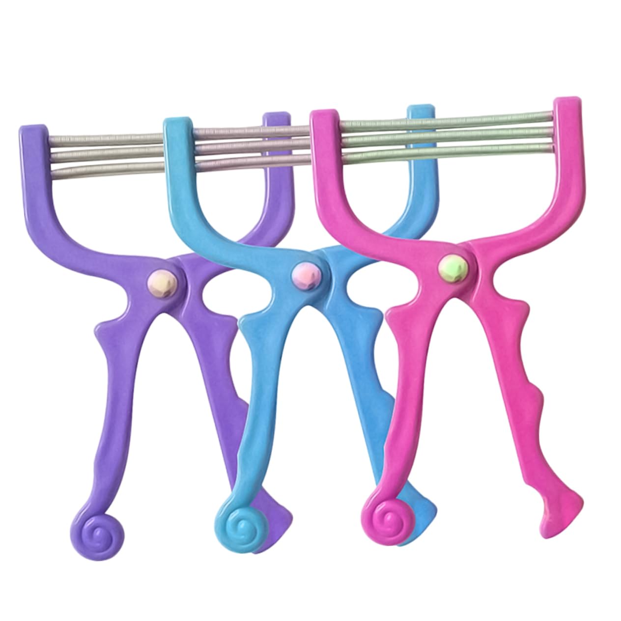 IPetboom 3-Pack Facial Hair Removal Spring Tool - Portable & Reusable Eyebrow & Upper Lip Hair Remover for Women - Perfect for Travel, Home Use & Quick Touch-Ups