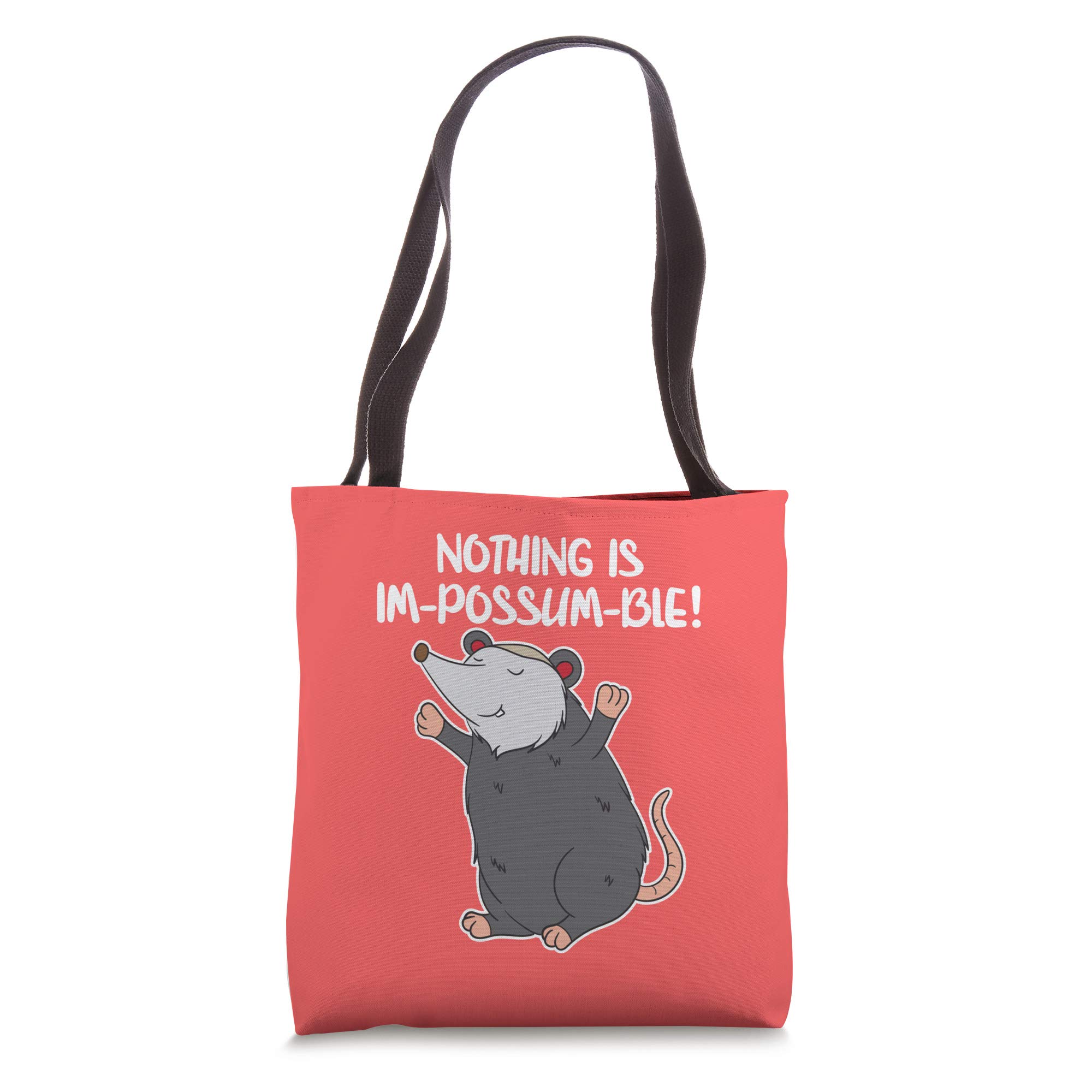 Funny Cute Possum Tote Bag - Unique Opossum Animal Lover Gift for Women & Men - Perfect for Grocery Shopping, Beach Trips & Everyday Use