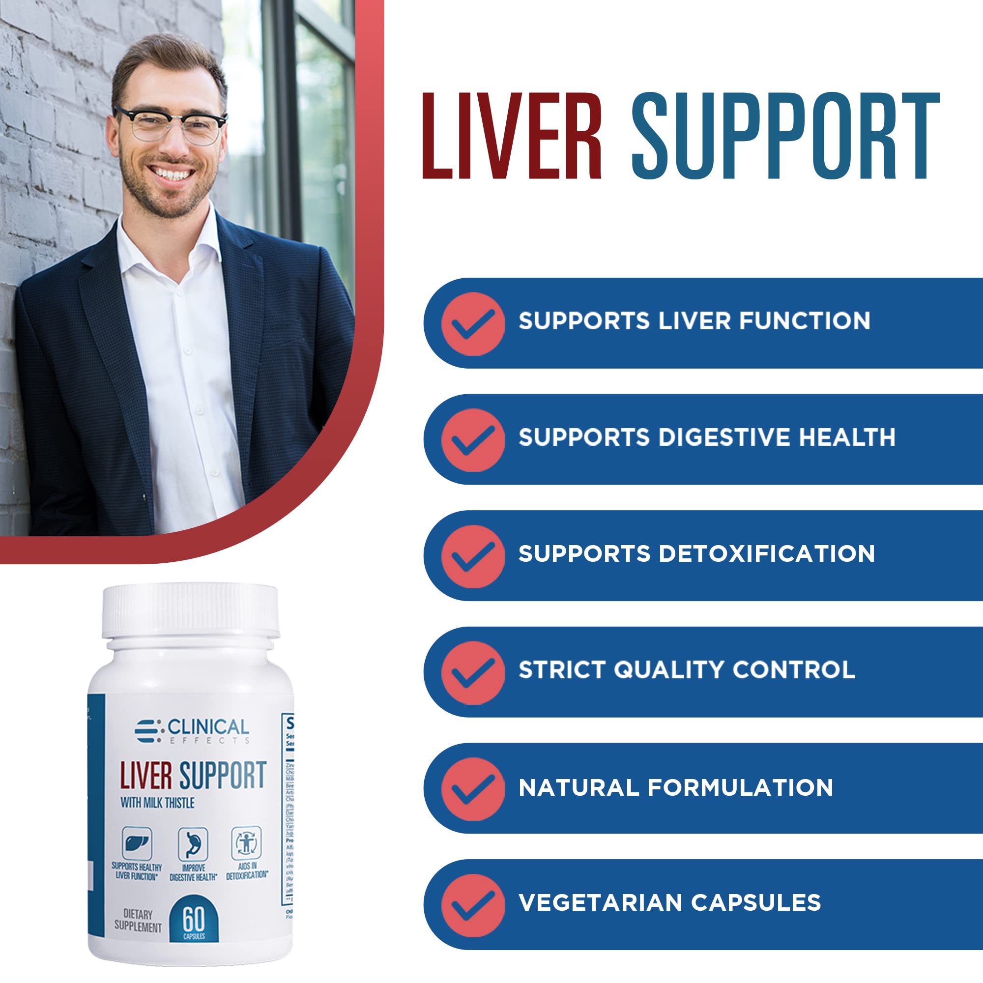 Natural Milk Thistle & Zinc Liver Support Supplement - 3 Pack | Detox & Cleanse Liver | Supports Liver Function & Digestive Health | Made in USA | Ideal for Post-Workout Recovery & Healthy Lifestyle