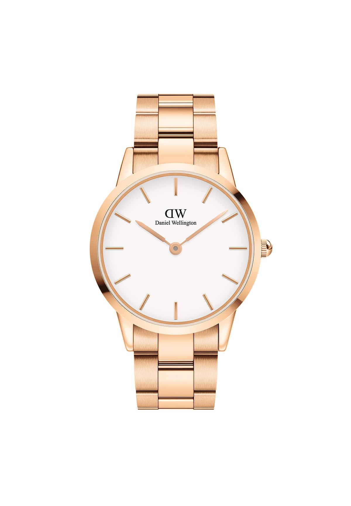 Daniel Wellington Iconic Watch for Women - Rose Gold Stainless Steel (316L) Luxury Minimalist Watch - Perfect for Everyday Wear, Office & Special Occasions