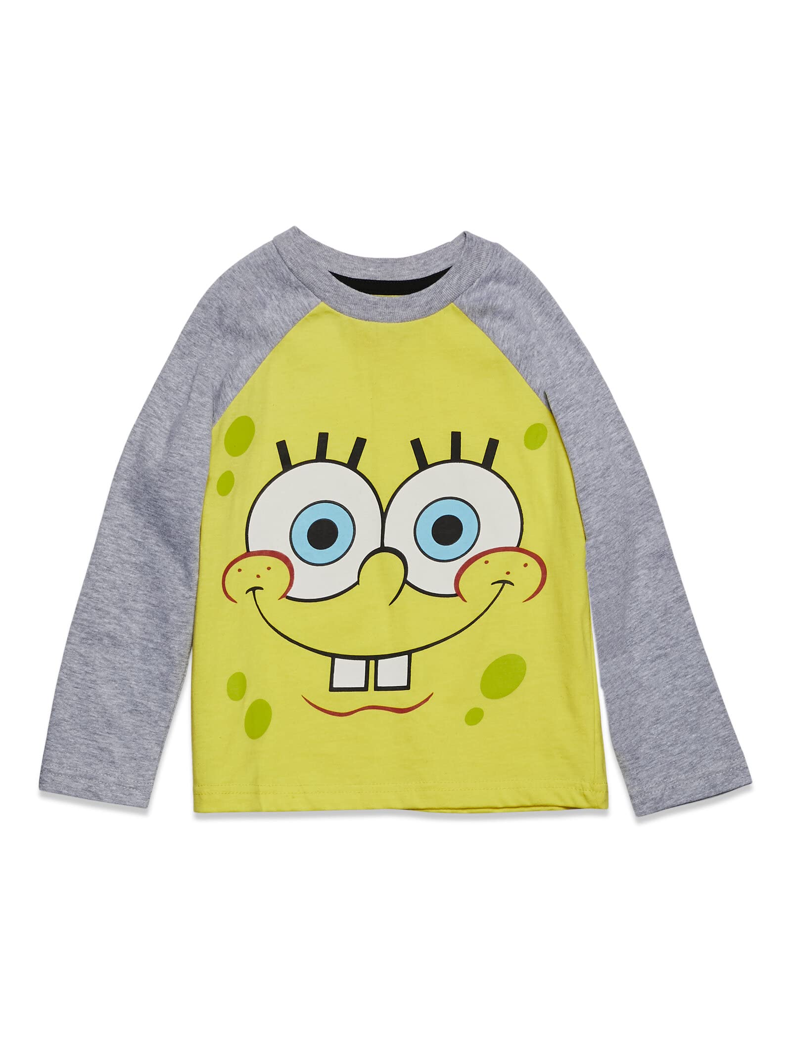 SpongeBob SquarePants Patrick & Squidward 2-Pack Long Sleeve T-Shirts for Toddlers & Kids | Cartoon Character Tees for Boys & Girls | Perfect for School, Playdates & Family Outings