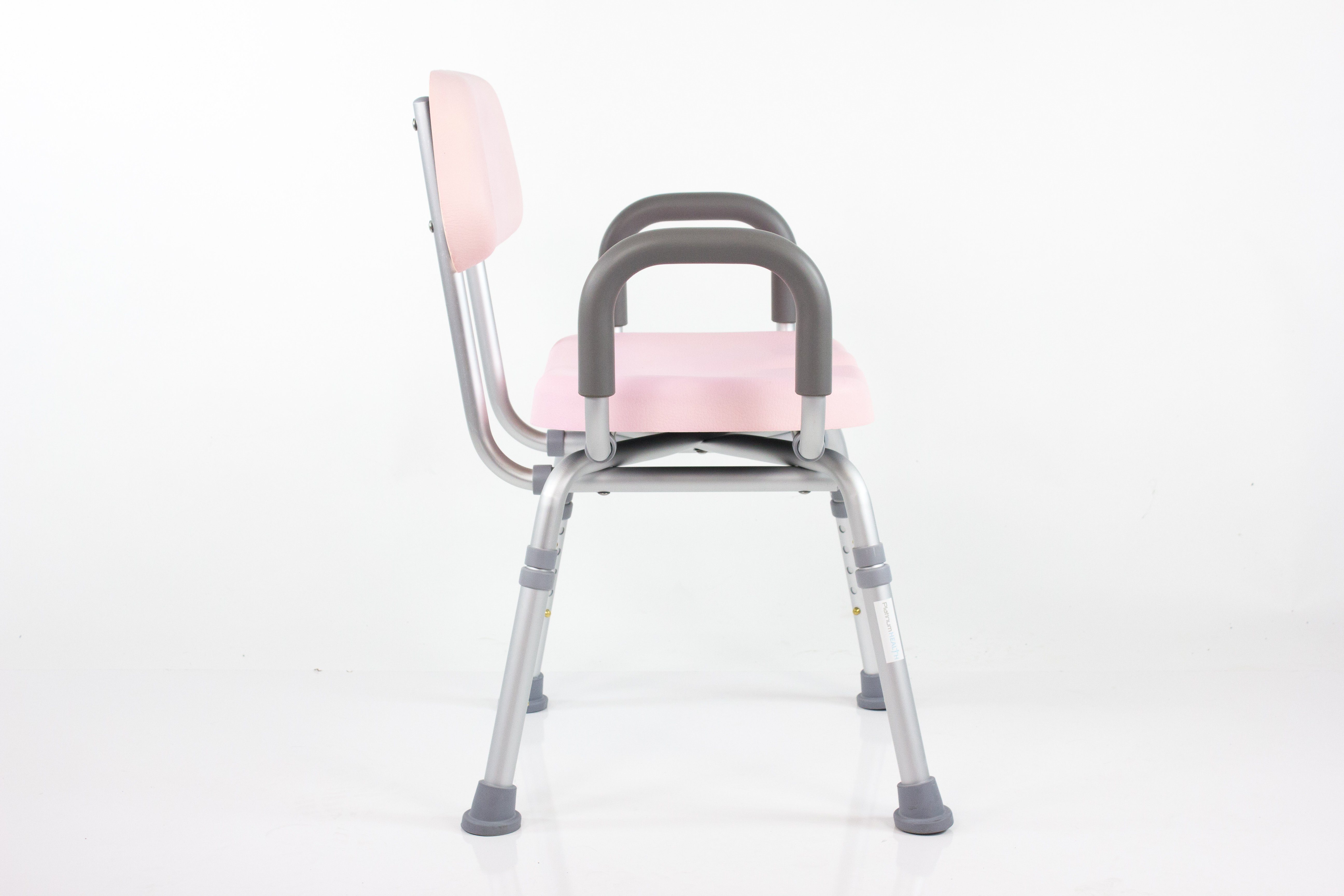 ComfortAble™ Deluxe Padded Bath Shower Chair with Armrests - Non-Slip & Adjustable Height for Elderly & Disabled Safety in Bathroom