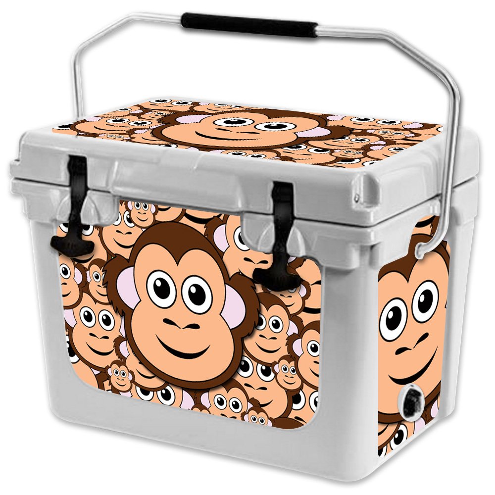 MightySkins Vinyl Decal Wrap Cover Compatible with RTIC 20 Cooler (2017 Model) - Monkey Design | Protective, Durable, Custom Skin | Easy to Apply, Removable | Made in USA | Perfect for Outdoor Adventures, Camping, Beach Trips & Tailgating