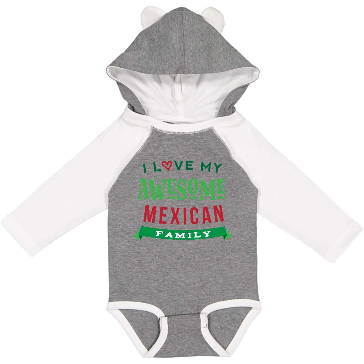 Inktastic Mexican Family Reunion Long Sleeve Baby Bodysuit - Cute Hispanic Heritage Outfit for Infants & Toddlers - Perfect for Family Gatherings, Photos & Cultural Celebrations