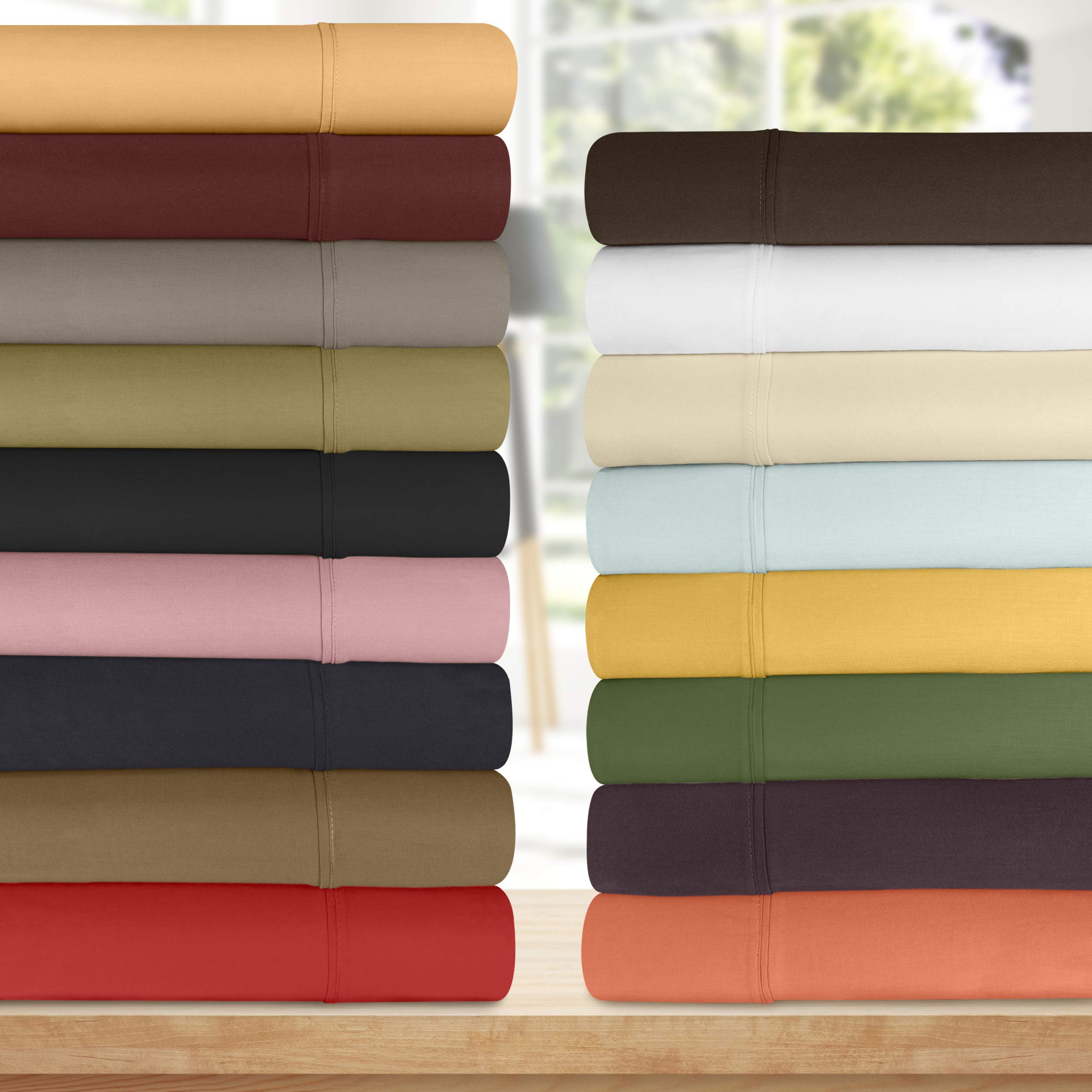 Premium 300 Thread Count 100% Egyptian Cotton Sheet Set - Queen Size, White (Fitted Sheet, Flat Sheet & 2 Pillowcases) | Ultra-Soft Breathable Bedding for Luxury Hotels & Home Comfort