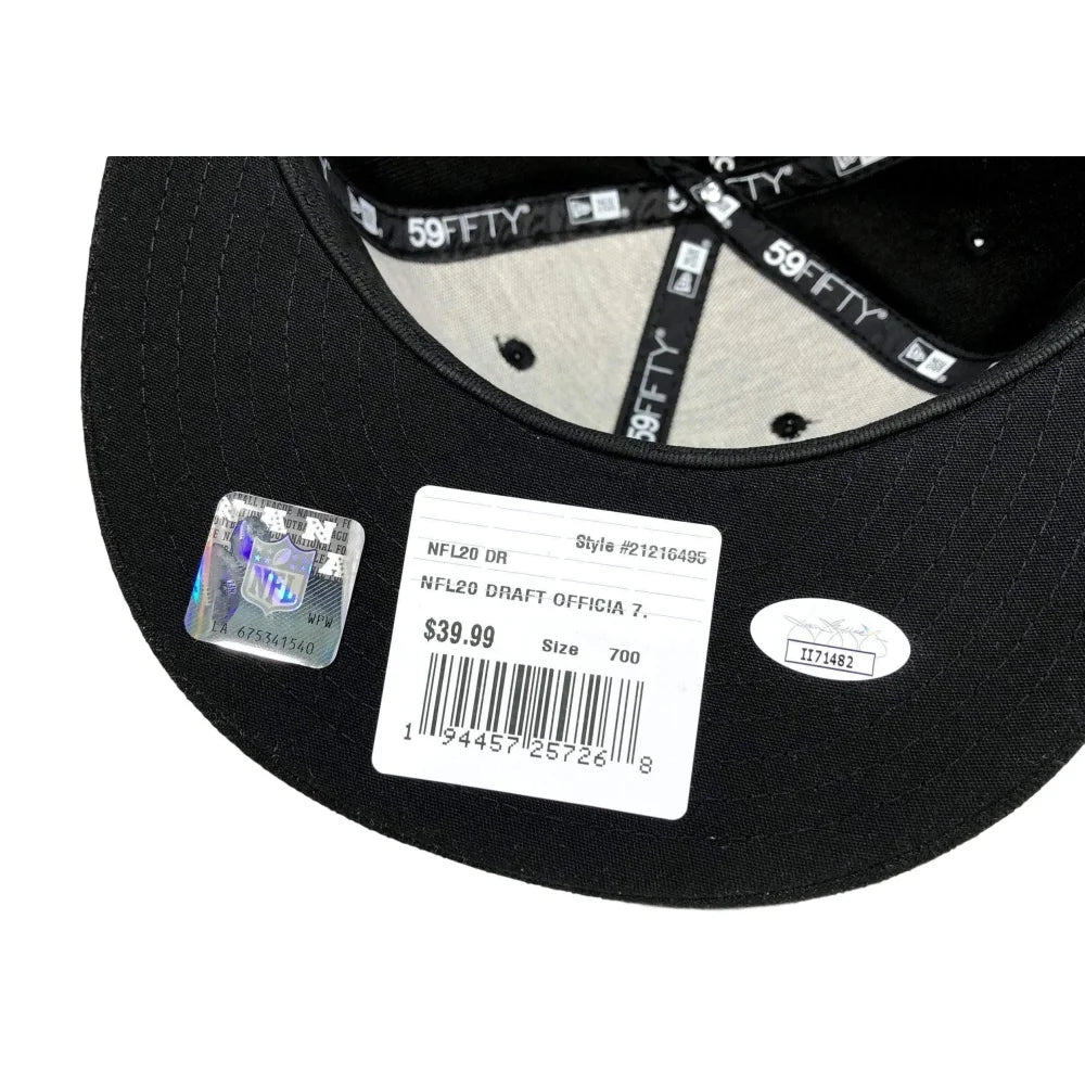 Henry Ruggs Signed 2020 Las Vegas Raiders 1st Round Draft Hat with JSA COA - Authentic NFL Football Memorabilia for Collectors and Fans - Perfect for Display in Home, Office, or Man Cave