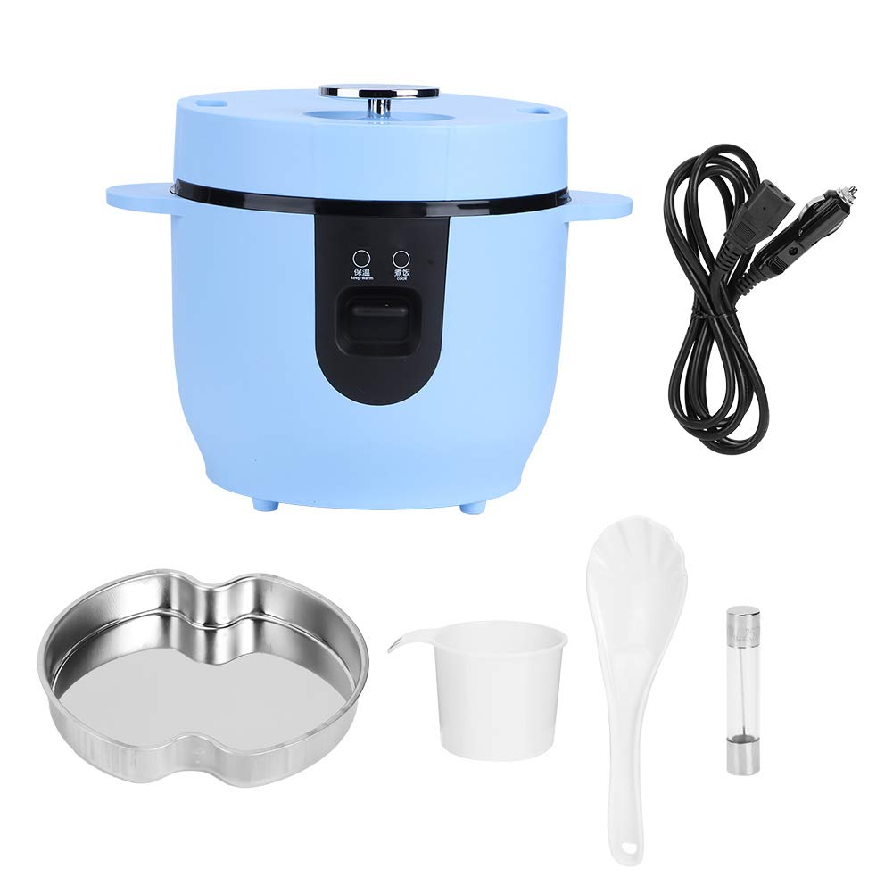Portable Electric Food Steamer & Rice Cooker - Leakproof Design for Camping, Travel, Outdoor & Car Use - Perfect for Road Trips, Hiking & Emergency Meals