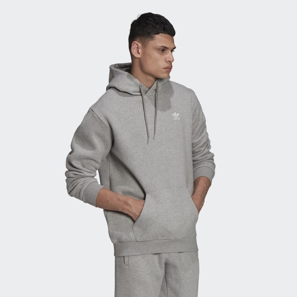 Adidas Originals Men's Adicolor Essentials Trefoil Hoodie - Soft Cotton Pullover Sweatshirt with Classic Logo for Casual Wear & Street Style Outfits