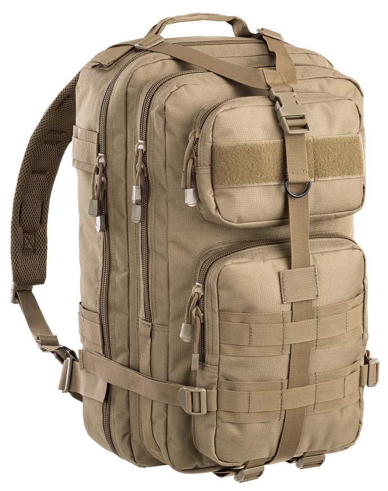 DEFCON 5 Tactical Hydration Backpack 40L - Coyote Tan Military Rucksack (25x38x52cm) for Outdoor Hiking, Camping & Survival Gear | D5-L116 CT One Size