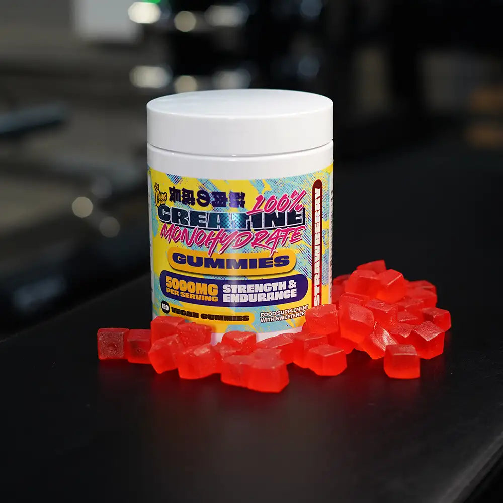 Chaos Crew Creatine Gummies - 120 Count | Muscle Recovery & Strength Booster | Pre-Workout & Post-Workout Supplement for Athletes & Fitness Enthusiasts