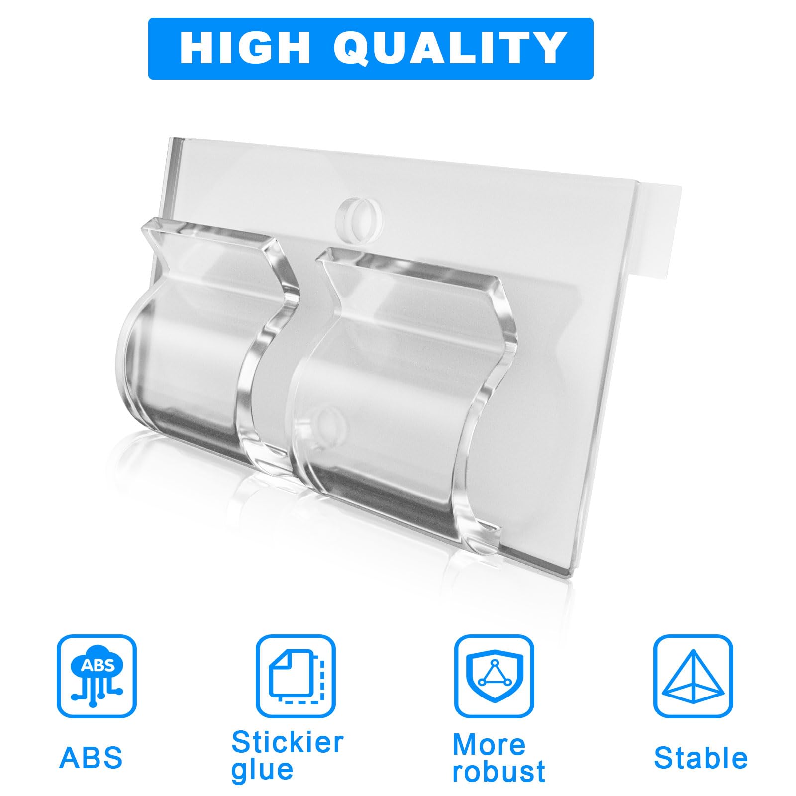 60pcs Outdoor Light Hooks with Adhesive Strips - Heavy Duty Wall Clips for String Lights, Christmas & Halloween Decor - Perfect for Patio, Garden, Wedding, and Party Lighting Decorations