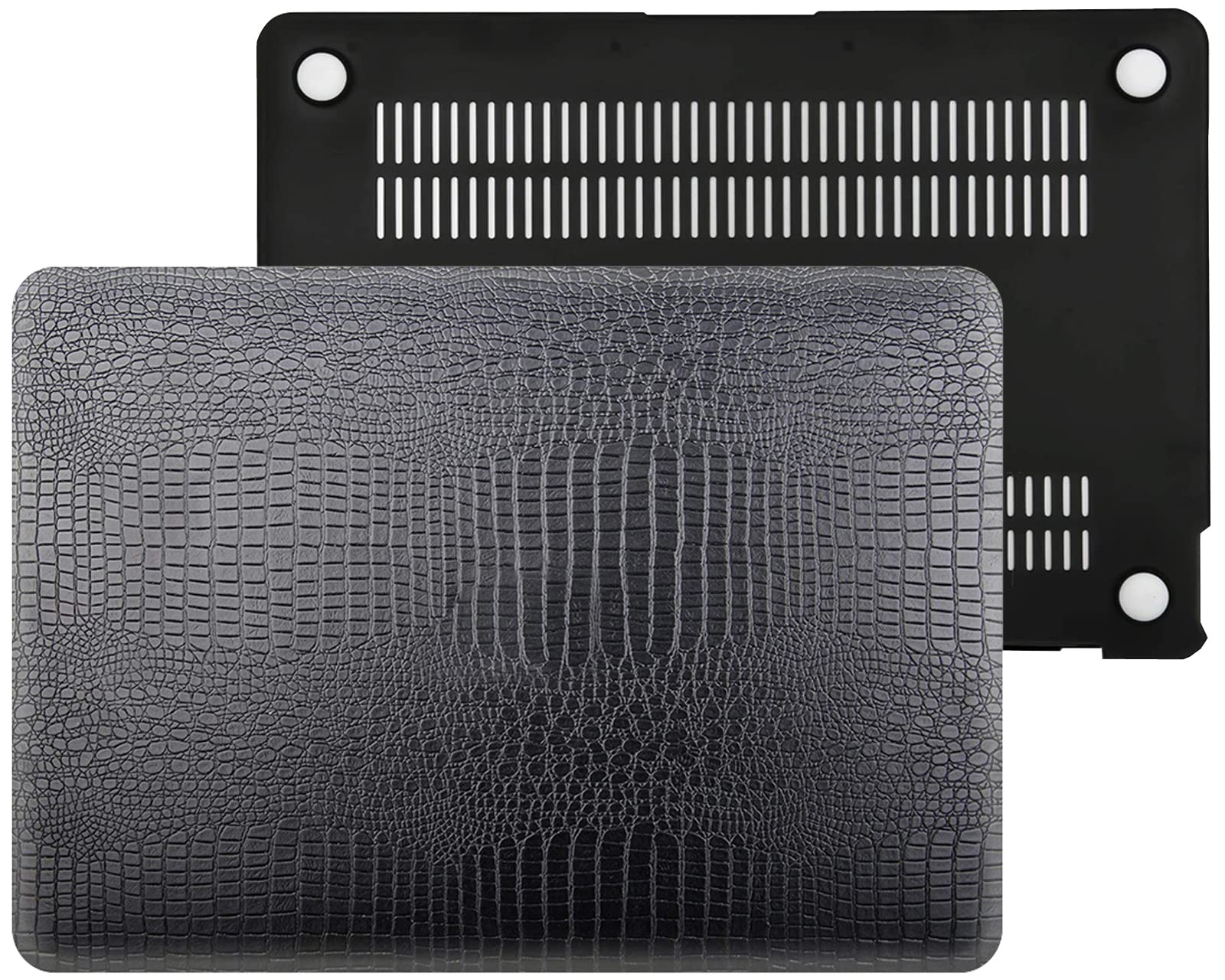 Premium Hard Shell Case for MacBook Pro 16 Inch (2021-2023 Models) - Compatible with M1 Pro/M1 Max & M2 Chips (A2780/A2485) | Includes Keyboard Cover & Screen Protector | Stylish Black Crocodile Leather Design | Perfect for Office, Travel & Daily Protection