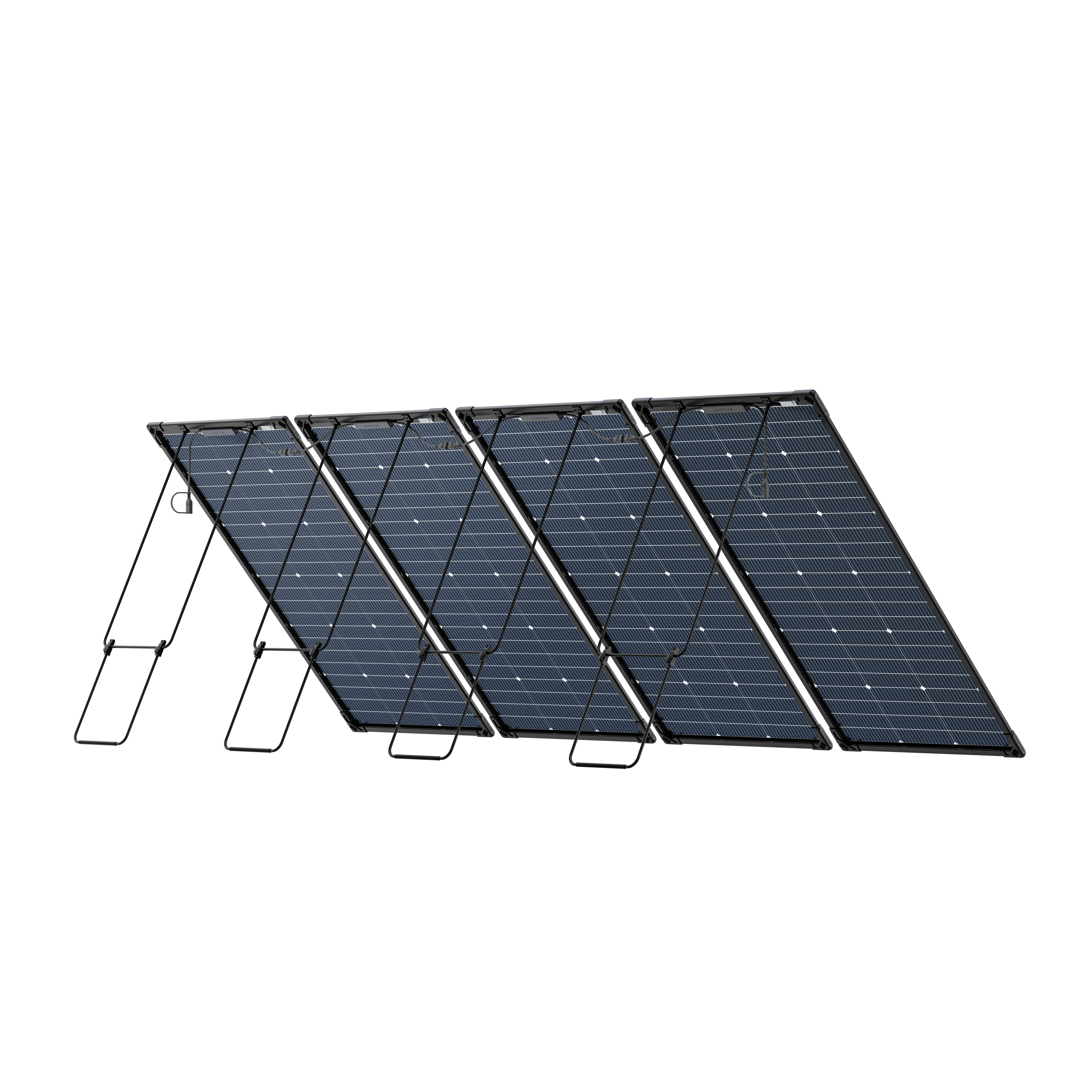 EcoFlow 125W x 4 Bifacial Modular Solar Panel Kit (500W Total) - Portable Solar Charger for RV, Camping & Off-Grid Power - Flash Sale