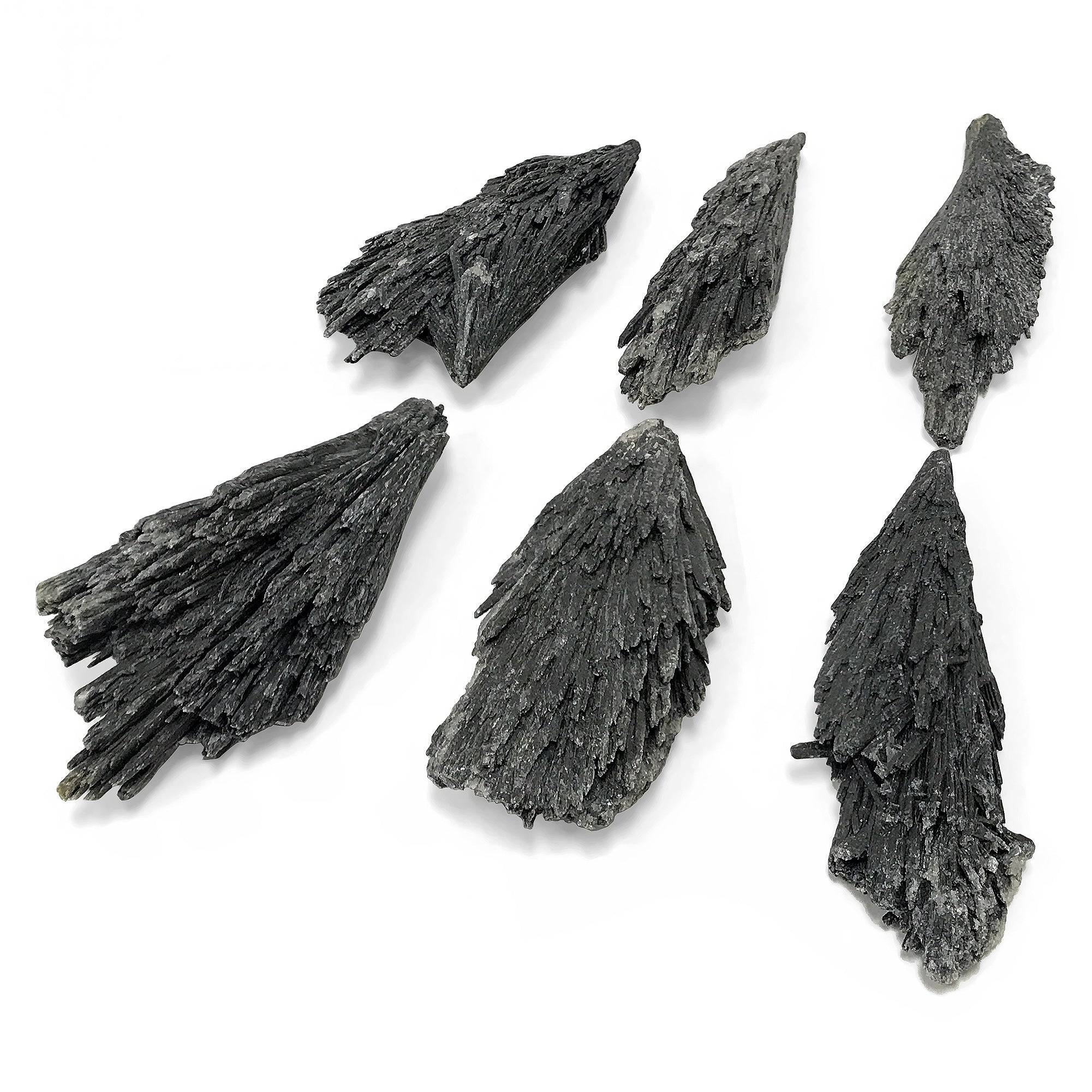 Natural Black Kyanite Blades - Raw Healing Crystals for Energy Clearing, Meditation & Spiritual Protection - Gemstone Blades for Crystal Grids & DIY Crafts - Perfect for Reiki, Feng Shui & Home Decor