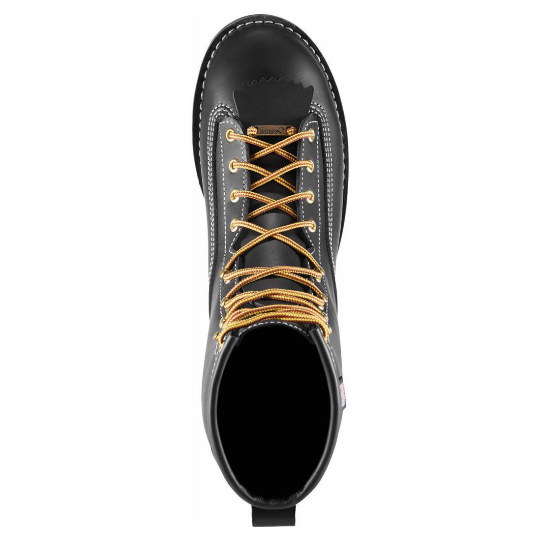 Super Rain Forest 8 200G Waterproof Work Boots for Men - Black Safety Shoes for Construction, Hiking & Outdoor Work