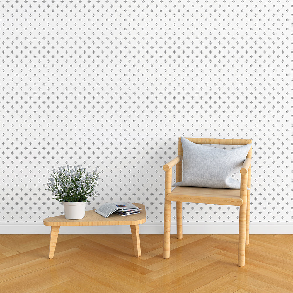 Gem Geo Peel and Stick Wallpaper - Self-Adhesive Removable Wallpaper for Bedroom, Living Room, Kitchen - Geometric Pattern Home Decor