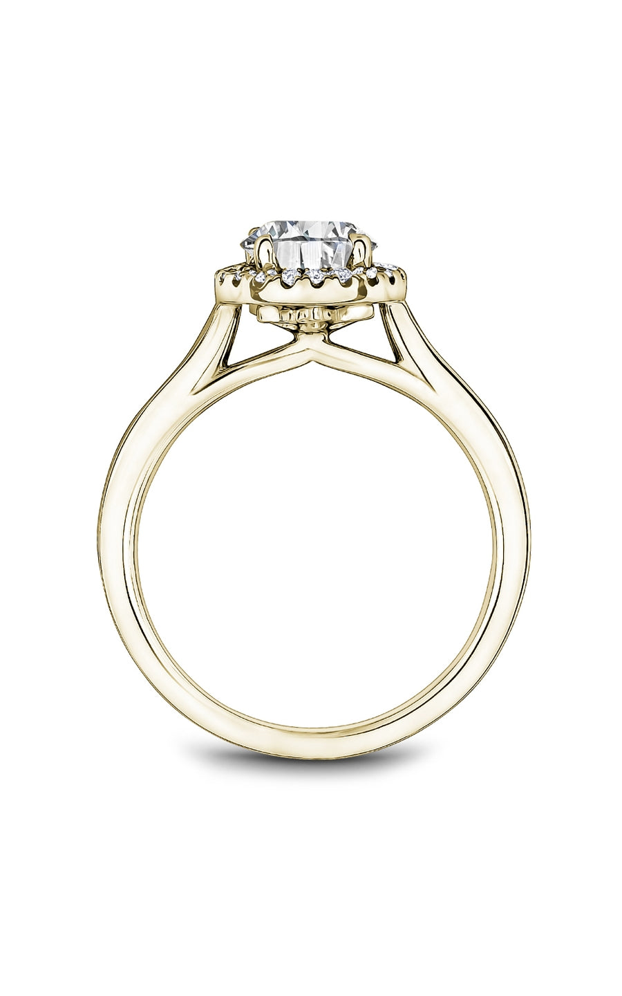 Noam Carver B508 02YA Bridal Engagement Ring - Elegant Solitaire Diamond Ring for Women, Perfect for Proposals, Anniversaries & Weddings