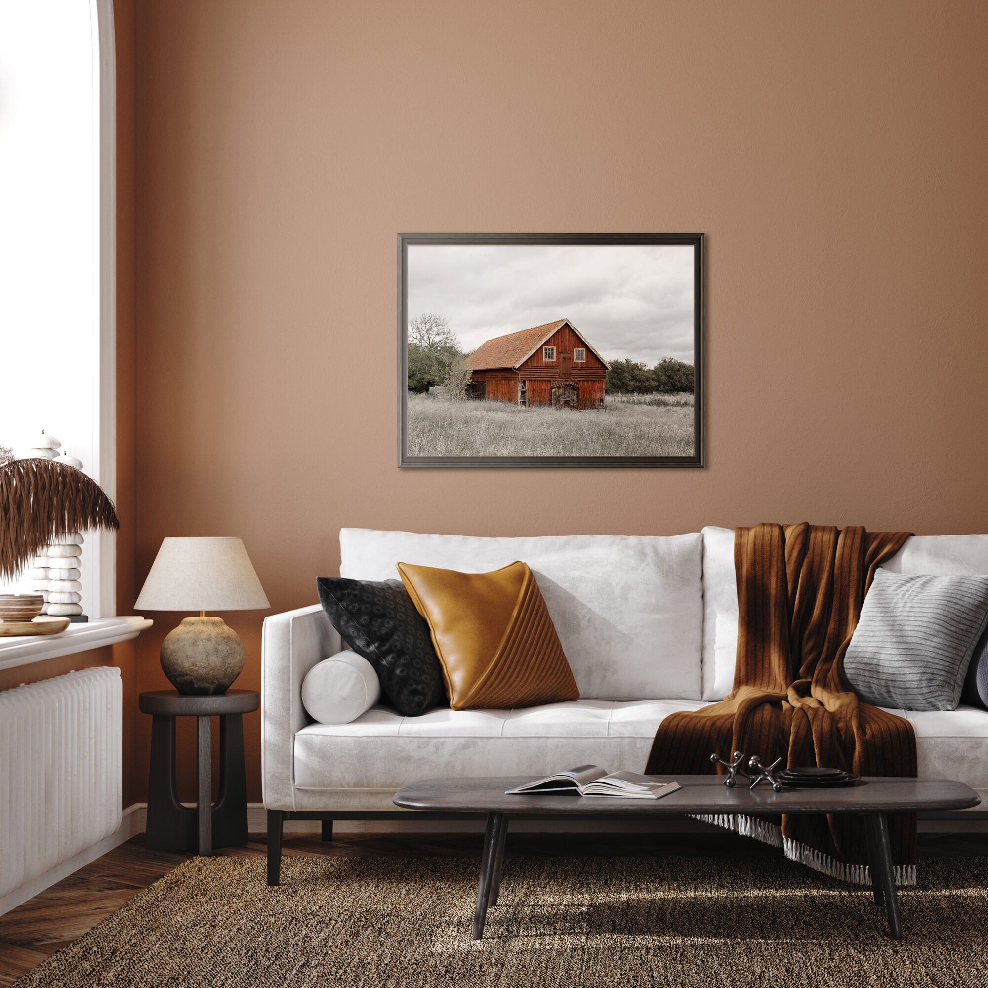 Barn II Wall Art - Rustic Farmhouse Decor for Living Room, Bedroom & Office - Perfect for Country Style Home Interior Design