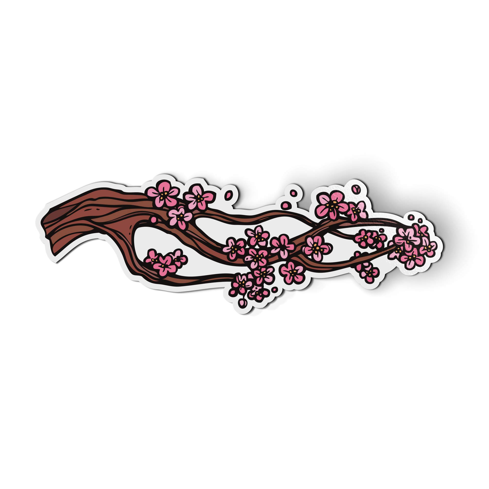 Cherry Blossom Branch Magnet - 6 Inch Decorative Fridge Magnet for Cars, Lockers & Home - Perfect for Japanese Theme Decor, Office & Gifts