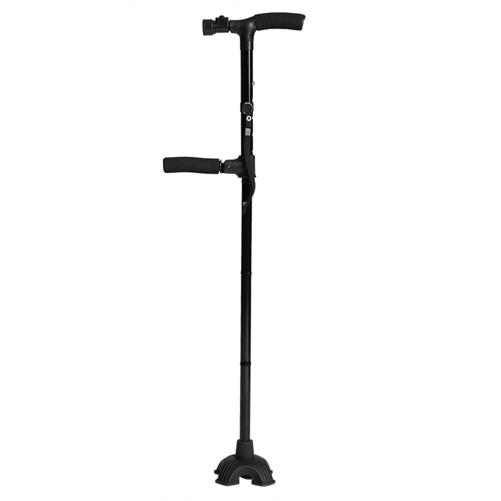 Lightweight Adjustable Self Standing Folding Walking Cane with LED Light & Cushion Handle - Ideal for Seniors, Elderly Support & Outdoor Activities - Perfect for Hiking, Travel & Daily Mobility Assistance