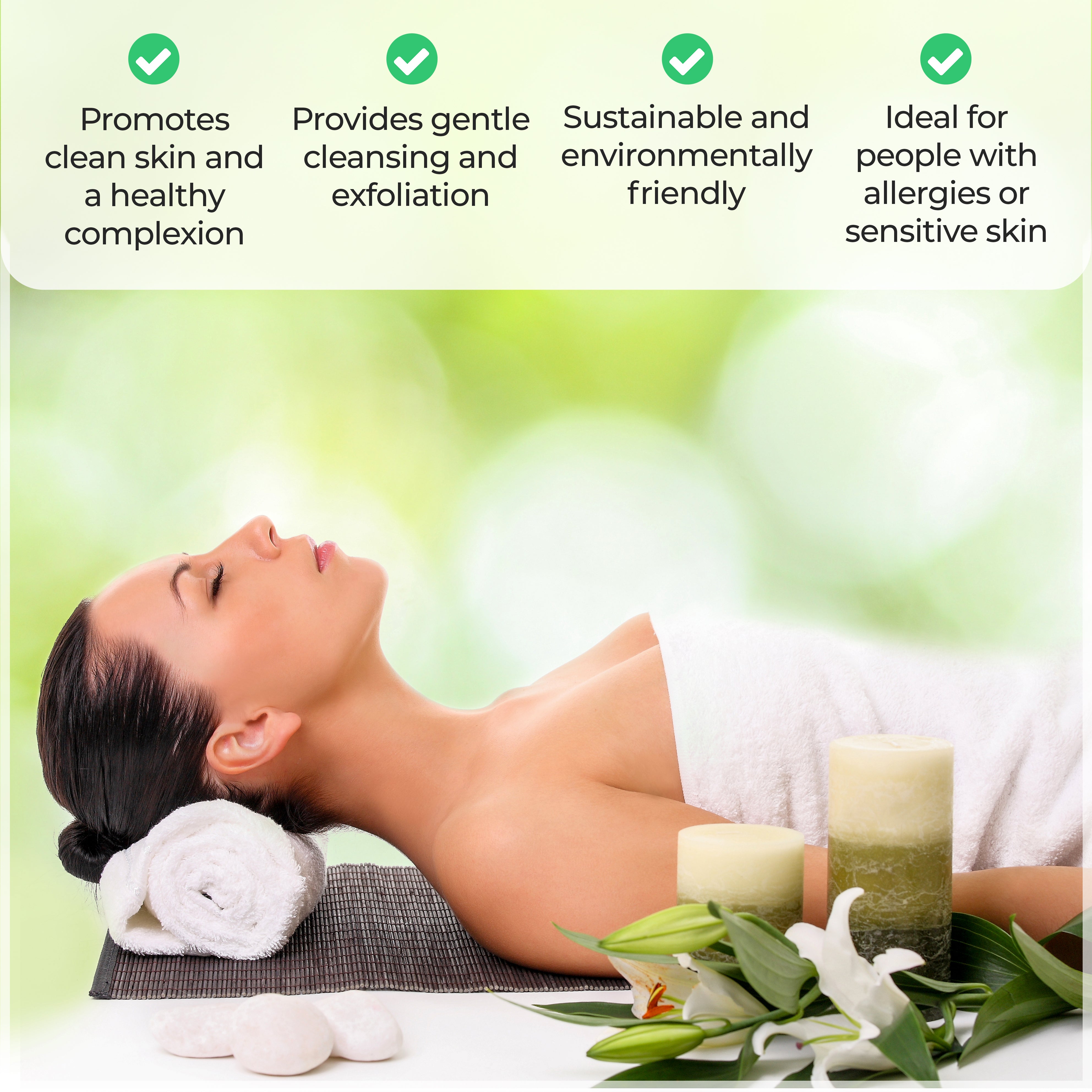 Eco-Friendly Bamboo Rayon Bath Towel Set of 2 - Ultra Soft & Absorbent Bath Sheets for Spa, Gym & Luxury Bathroom Experience