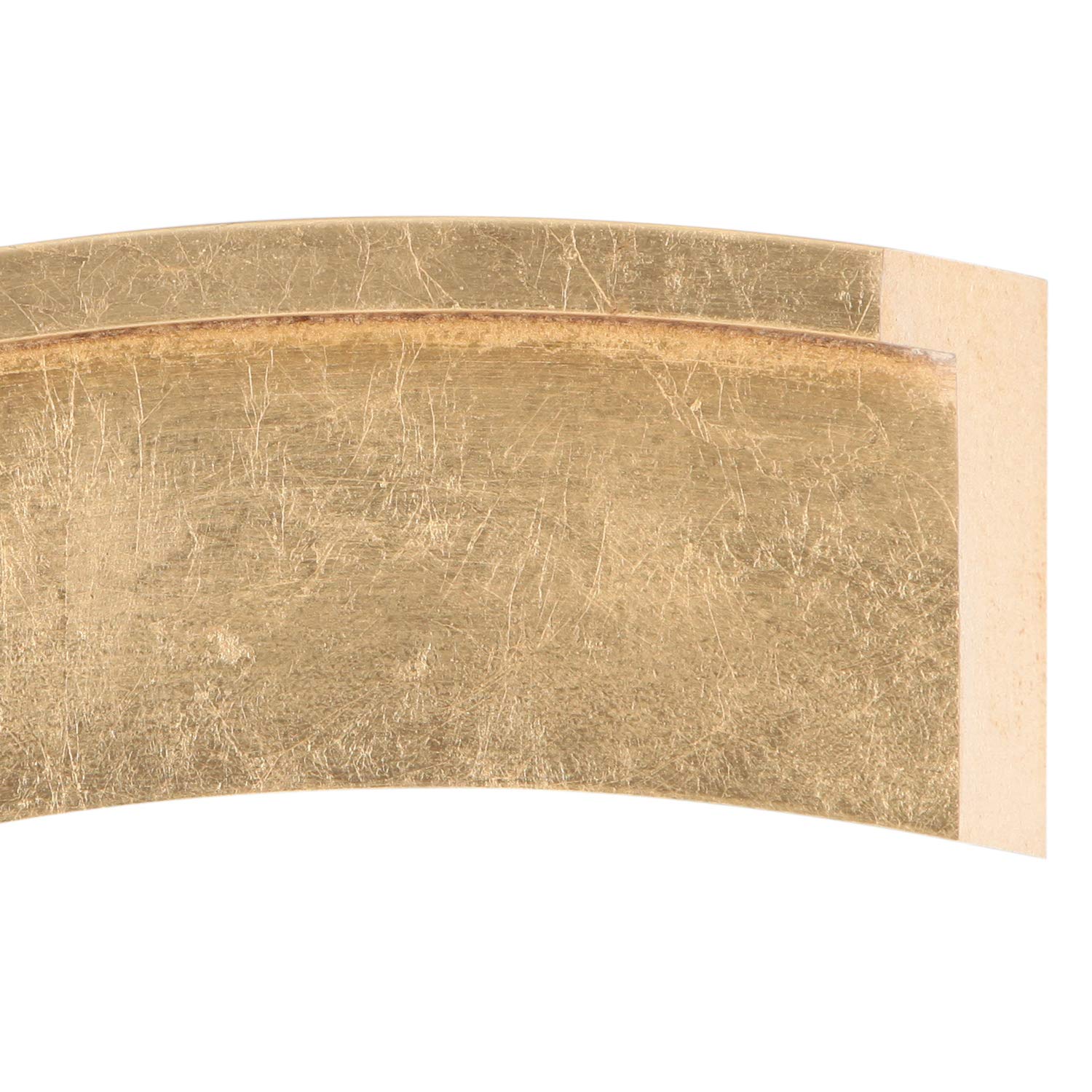 OVALCREST - 25.1x37.1 Inch Gold Leaf Rectangle Wooden Beveled Wall Mirror - London Style Home Decor for Bathroom, Vanity, Bedroom, Living Room & Hallway - Perfect for Accent Walls, Entryways and Dressing Areas