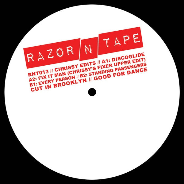 Chrissy Edits - Razor N Tape RNT013 Vinyl Record | Limited Edition House Music DJ Essential for Clubs & Home Mixing