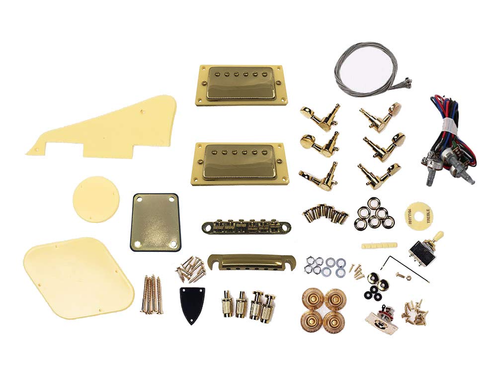Solo LP Style Gold Hardware Pack - Premium Guitar Parts for Electric Guitar Upgrades & Repairs | Perfect for DIY Projects, Professional Installations & Home Studios