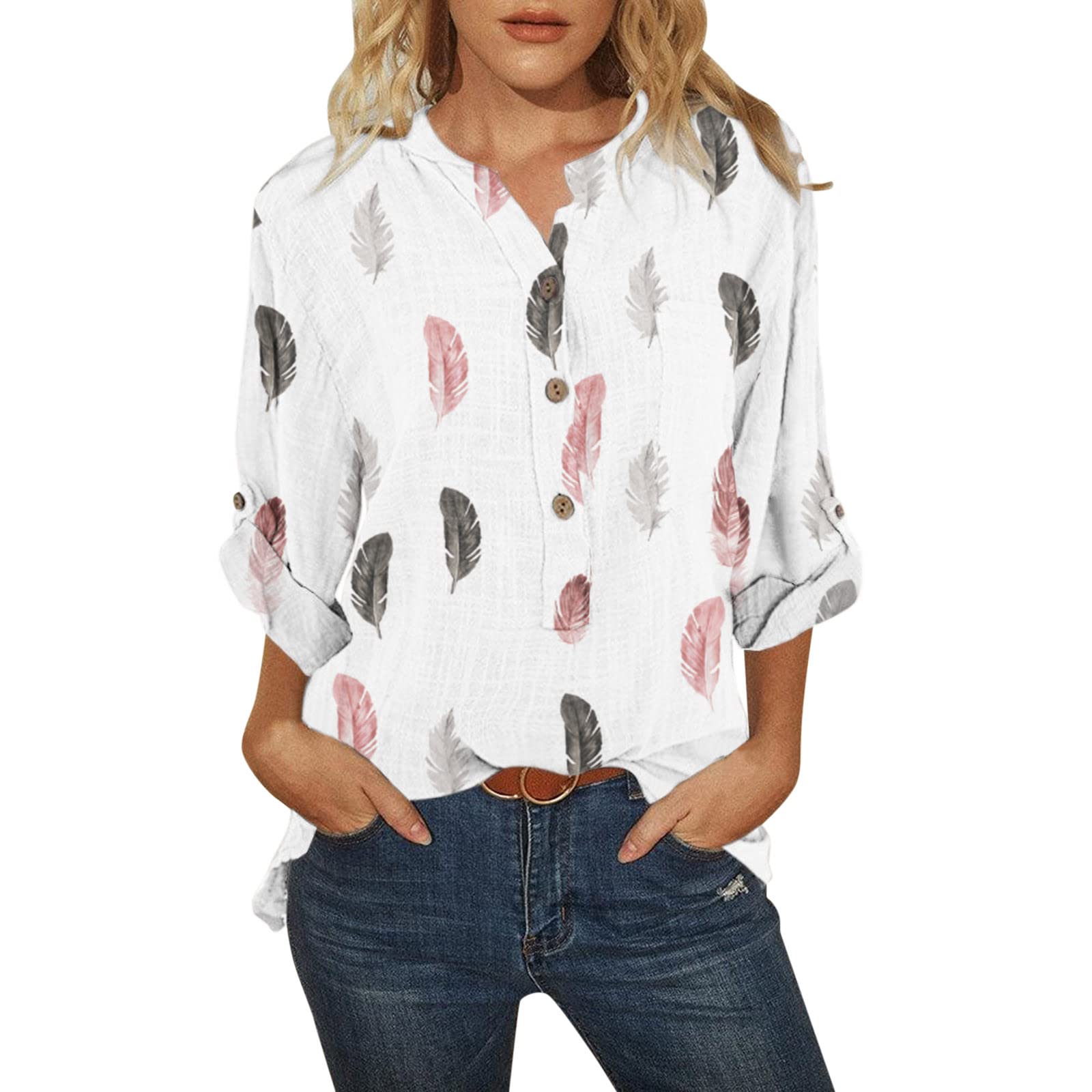 Women's Summer Tops - Sexy V-Neck Short Sleeve Dolman Blouse with Twist Front Detail | Casual & Dressy Loose Fit Tunic for Work, Date Night & Weekend Outings