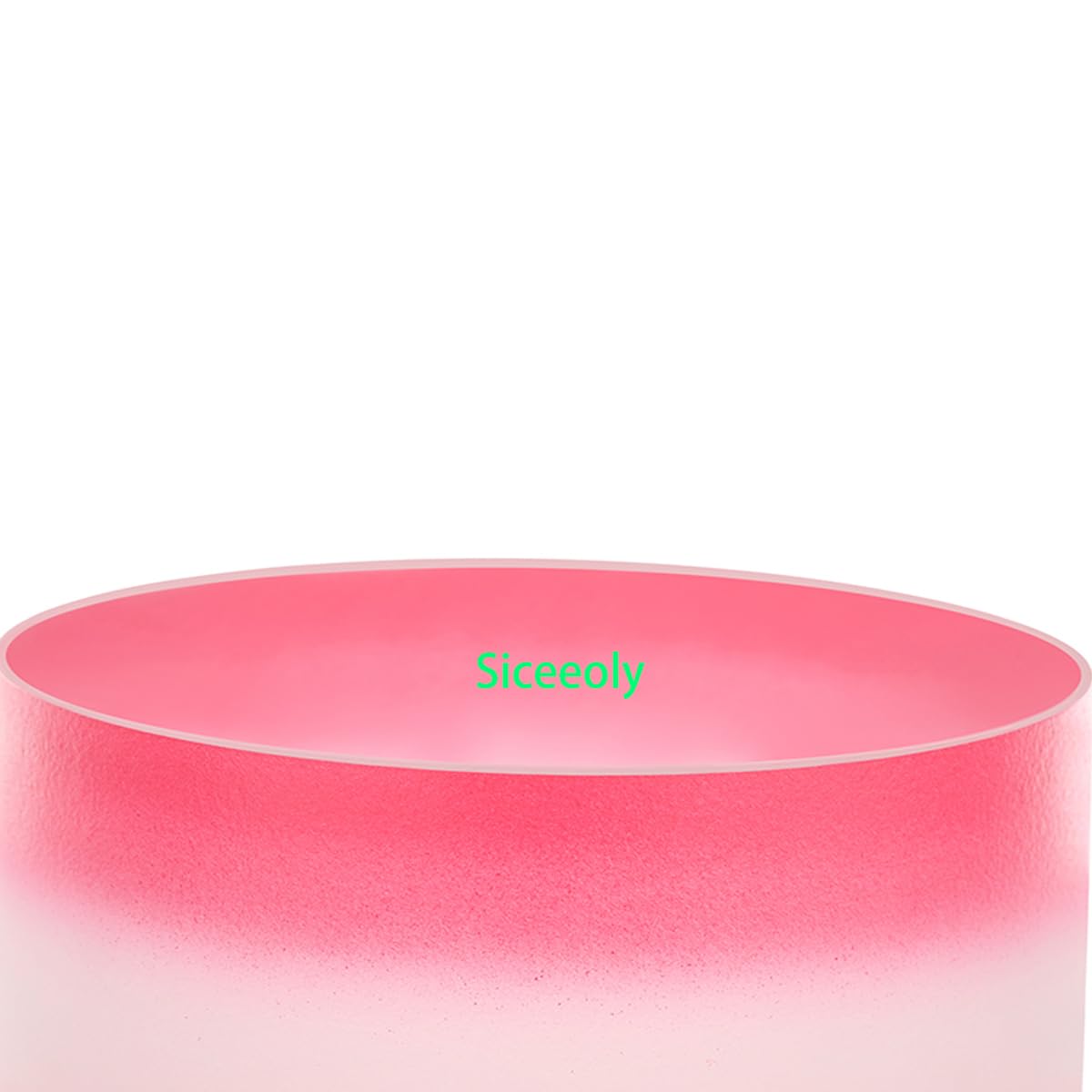 8 Inch F Note 432Hz Pink Singing Bowl - Frosted Quartz Crystal for Heart Chakra Meditation, Sound Healing Therapy with Suede Striker & Durable Carrying Case - Perfect for Yoga, Reiki, Stress Relief & Spiritual Practices