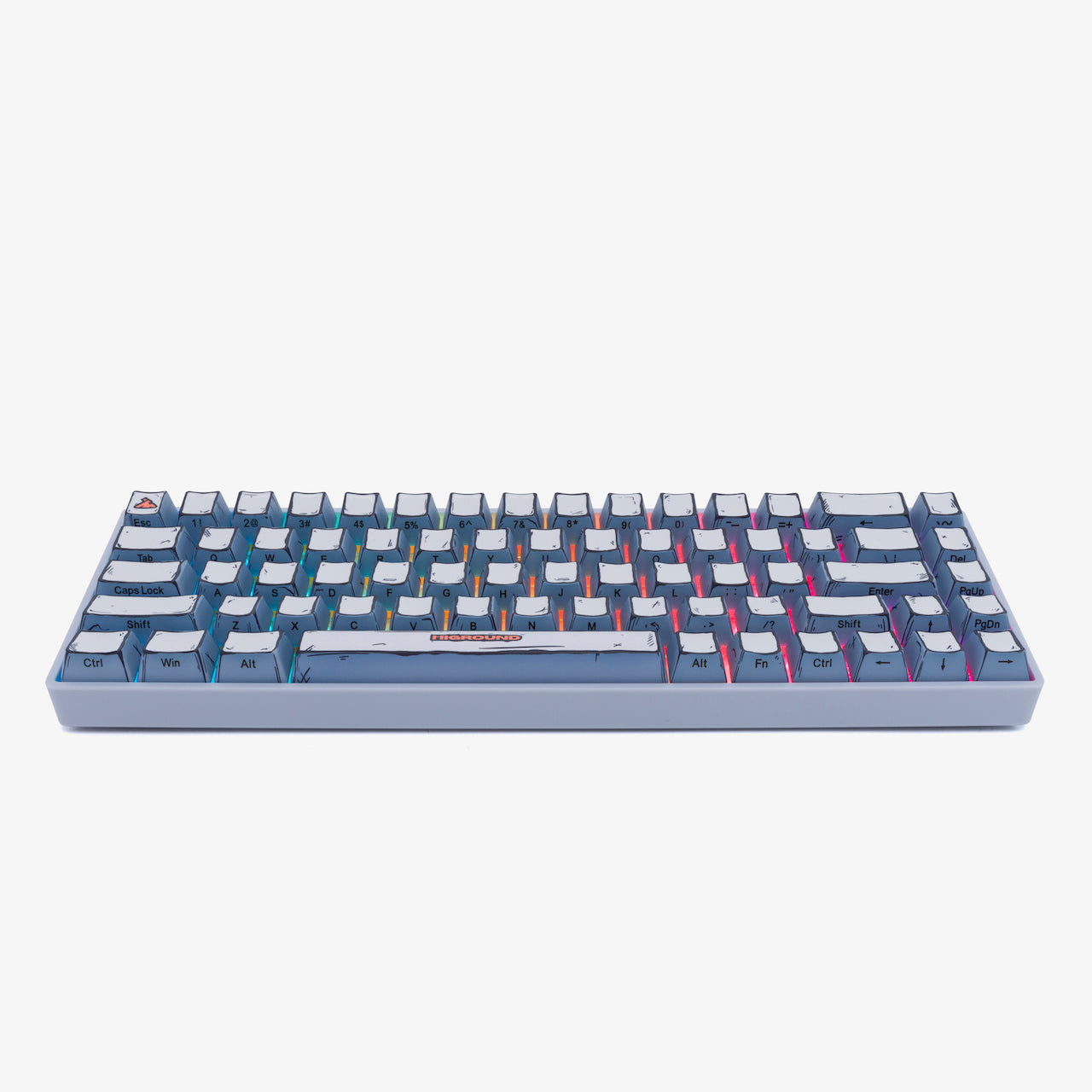 CELSHADE Basecamp 65+ Mechanical Keyboard - Compact 65% Layout, RGB Backlit, Gray Color | Perfect for Gaming, Office Work & Programming