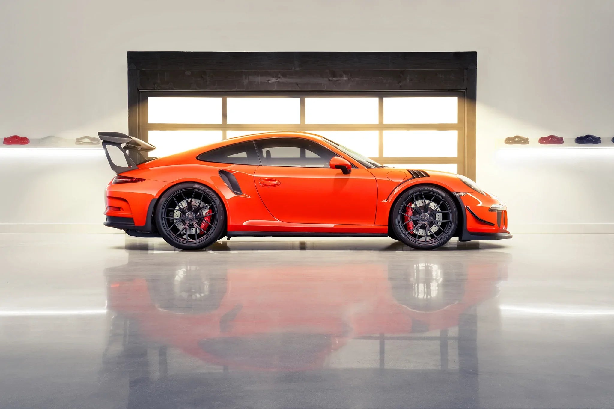 Porsche 991.1 911 GT3RS Extended Wing Risers - Performance Spoiler Upgrade for Track Racing & High-Speed Driving