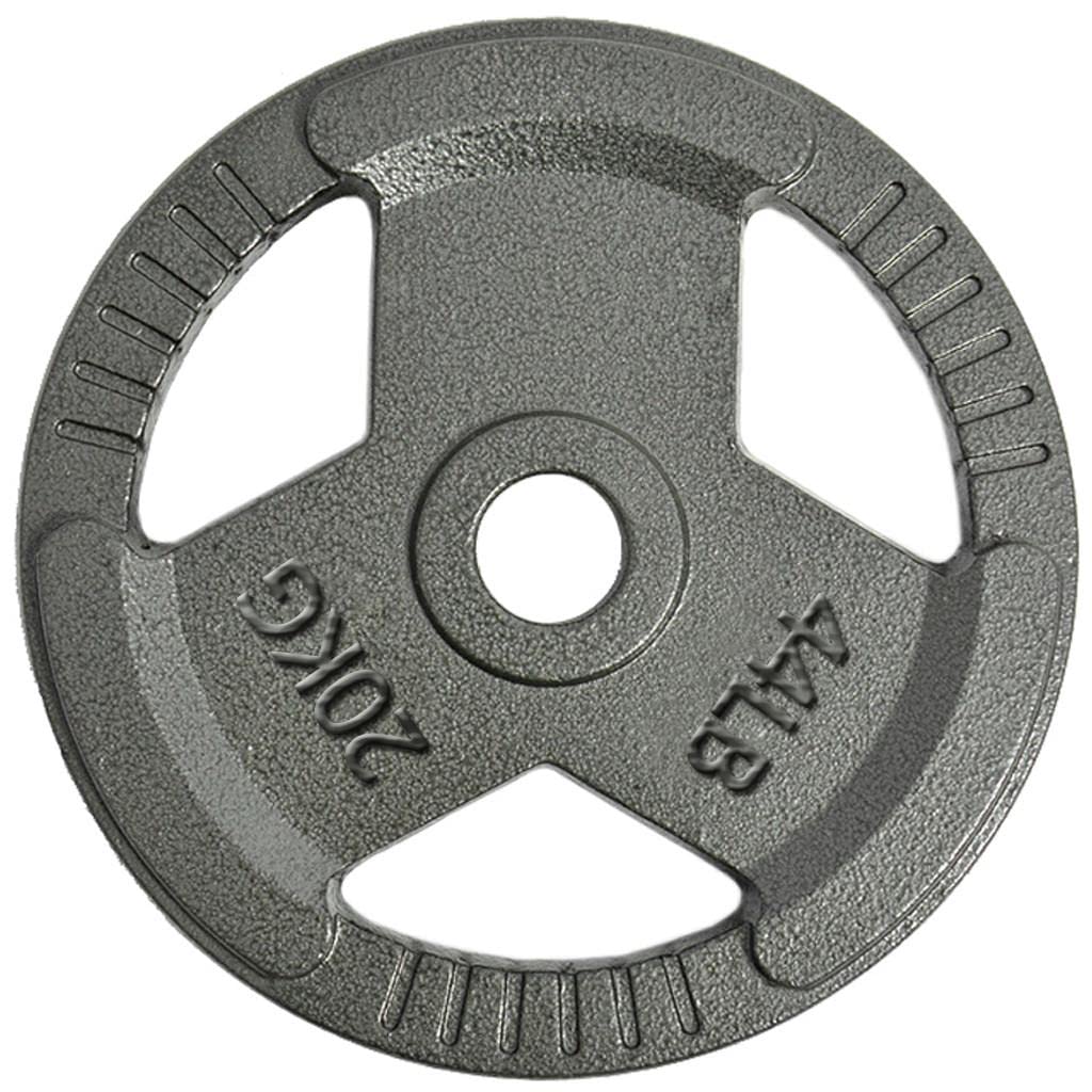 Cethrio Olympic Weight Plate 44lb - 2 Inch Cast Iron Standard Plate for Strength Training, Weightlifting, Crossfit - Perfect for Home Gym, Powerlifting & Fitness Workouts