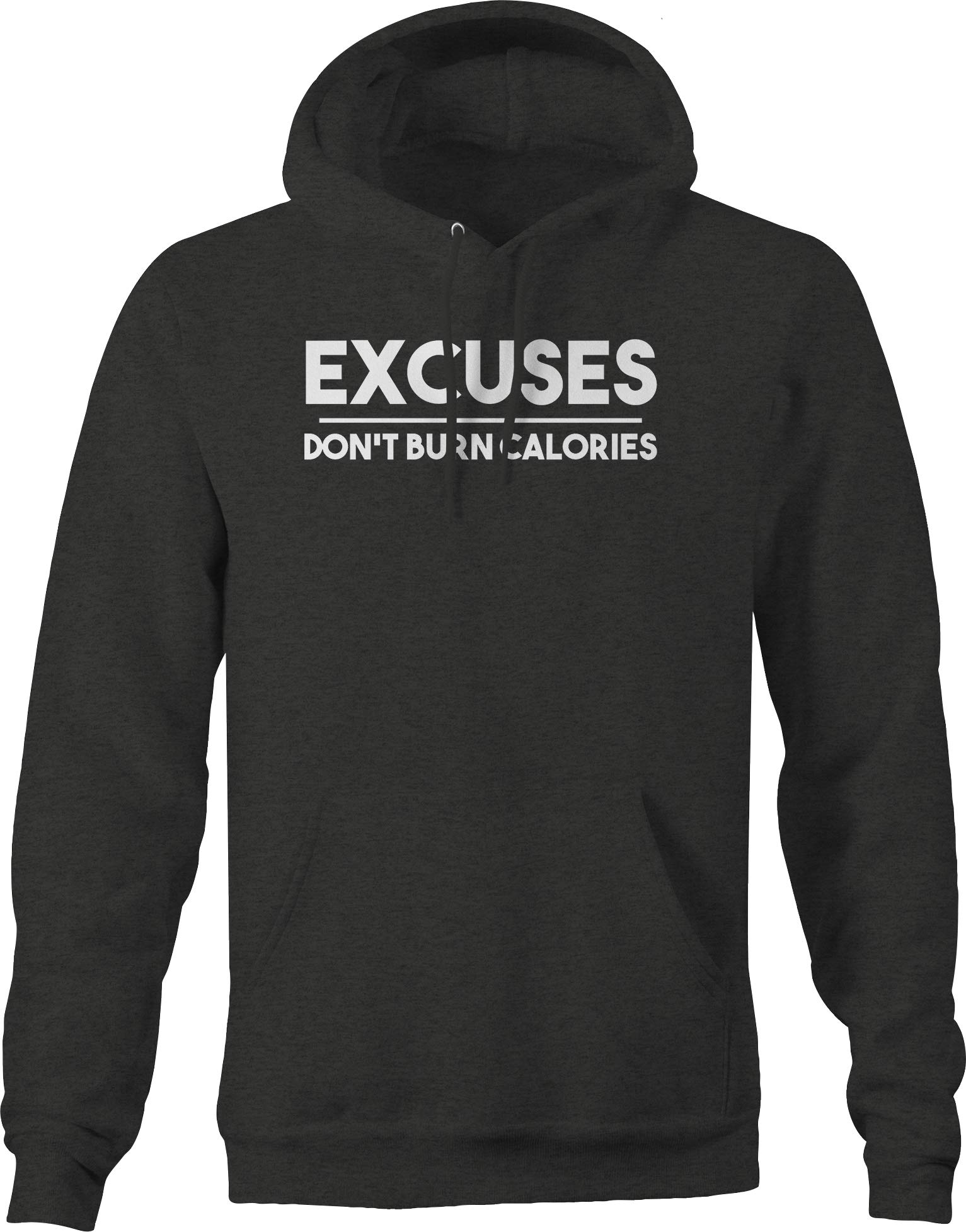 Men's Workout Hoodie - Dark Grey Gym Fitness Hooded Sweatshirt for Weight Loss & Active Lifestyle | Perfect for Running, Training & Casual Wear