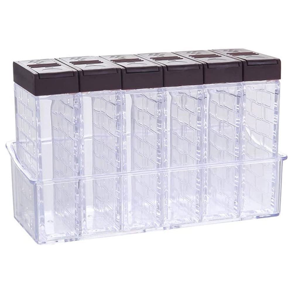 Premium Clear Spice Box Set - 12-Piece Transparent Condiment Storage Containers with Lids - Airtight Kitchen Spice Shaker Jars for Salt, Pepper, Herbs & Seasonings - Perfect for Pantry Organization & Cooking Essentials Storage