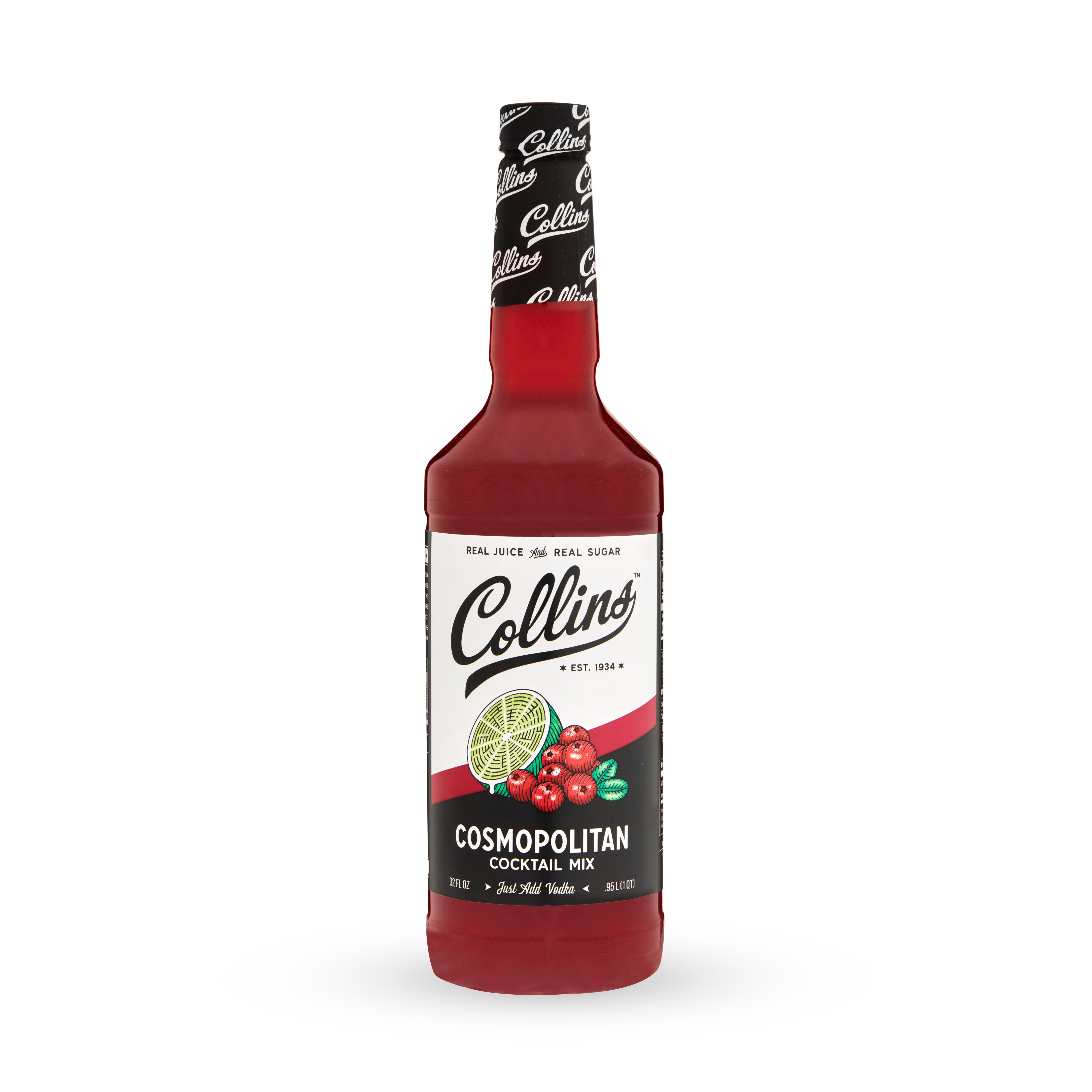 Premium Cosmopolitan Cocktail Mix - 32 oz Bottle | Sweet & Tart Vodka Drink Mix | Perfect for Parties, Girls Night & Cocktail Bars