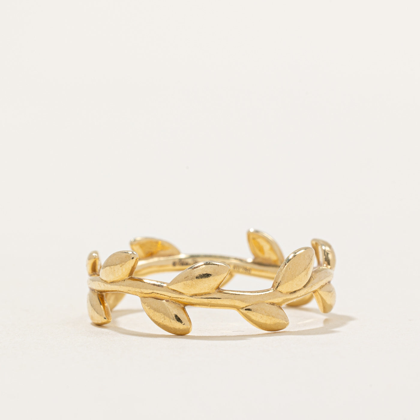 Tiffany & Co Paloma Picasso Olive Leaf Band Ring - Narrow Size 8, Sterling Silver Dainty Stackable Ring for Women, Perfect for Everyday Wear, Anniversary Gifts & Special Occasions