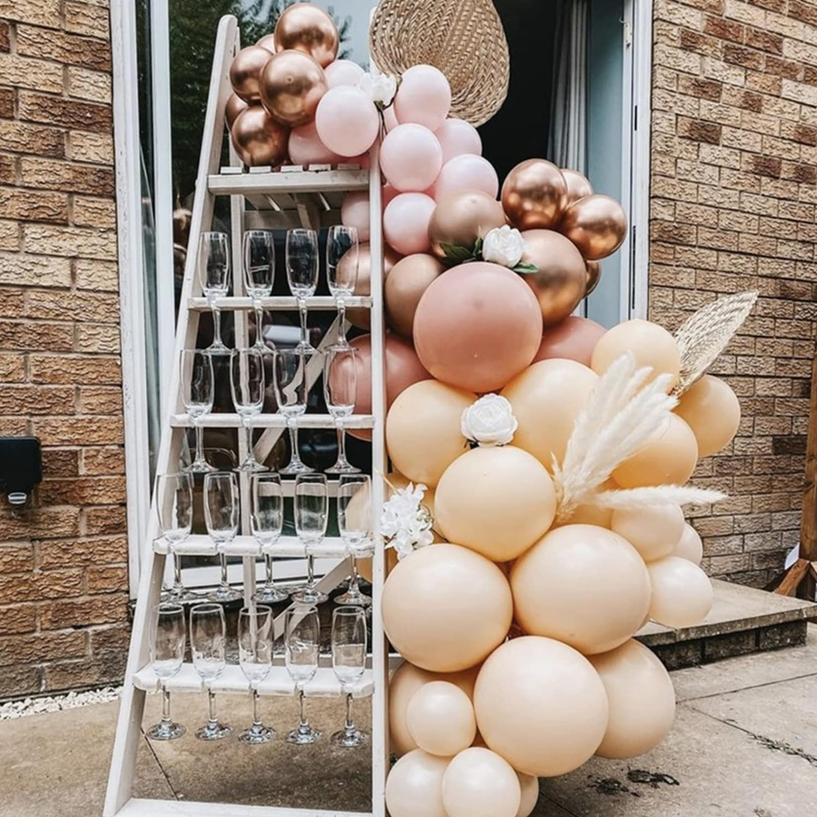 100-Pack 10 Inch Boho Apricot Balloons - Nude & Beige Balloons for Balloon Garland, Arch, Party Decor, Birthday, Baby Shower | Elegant Wedding & Home Decoration