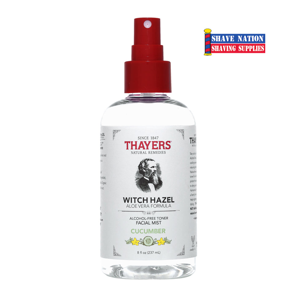 Thayers Alcohol-Free Cucumber Witch Hazel Toner Facial Mist Spray - Hydrating & Soothing Face Toner for All Skin Types | Perfect for Daily Skincare Routine & Post-Workout Refresh