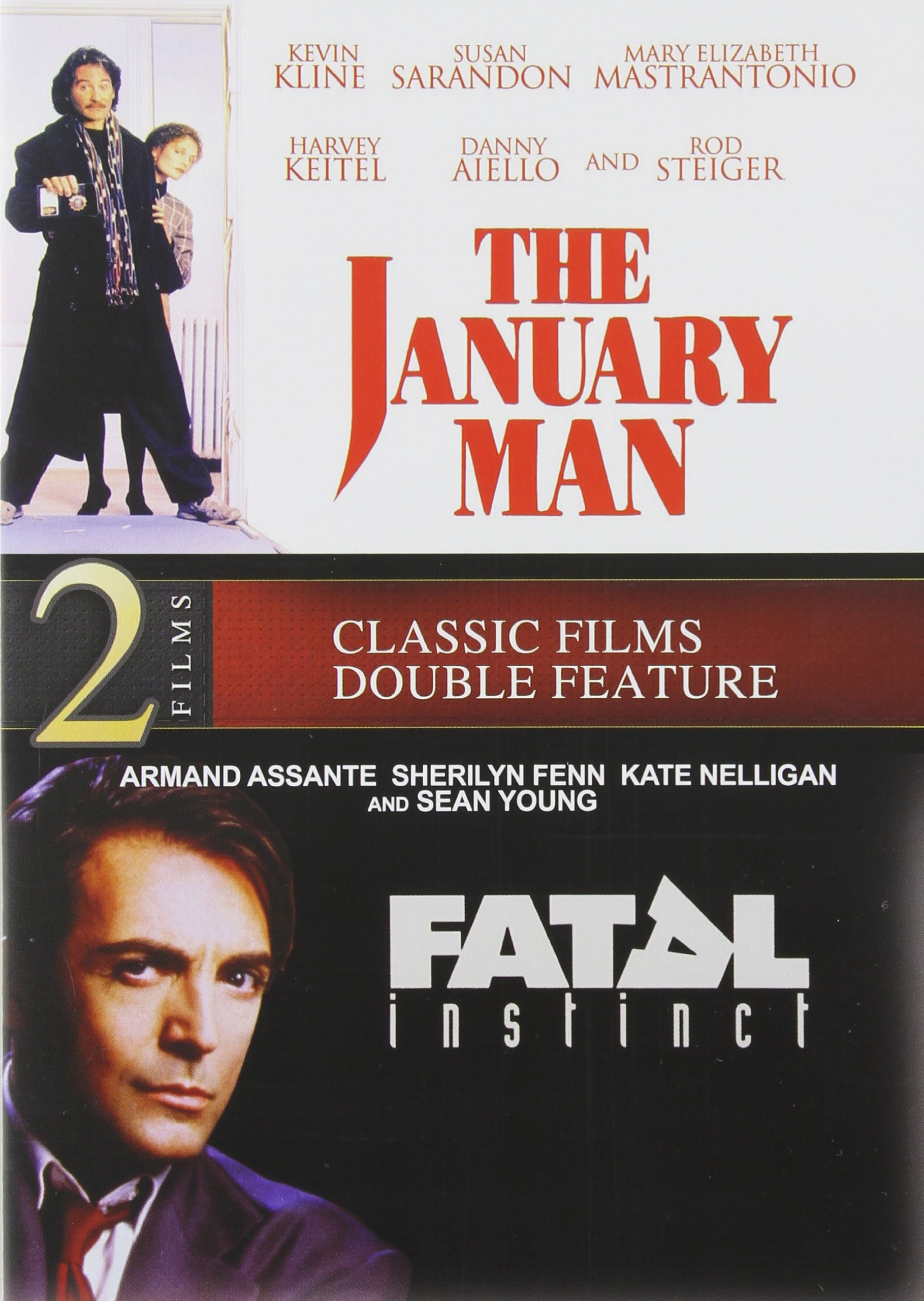 January Man & Fatal Instinct - Classic Thriller Movies DVD Set | Perfect for Movie Nights & Mystery Lovers