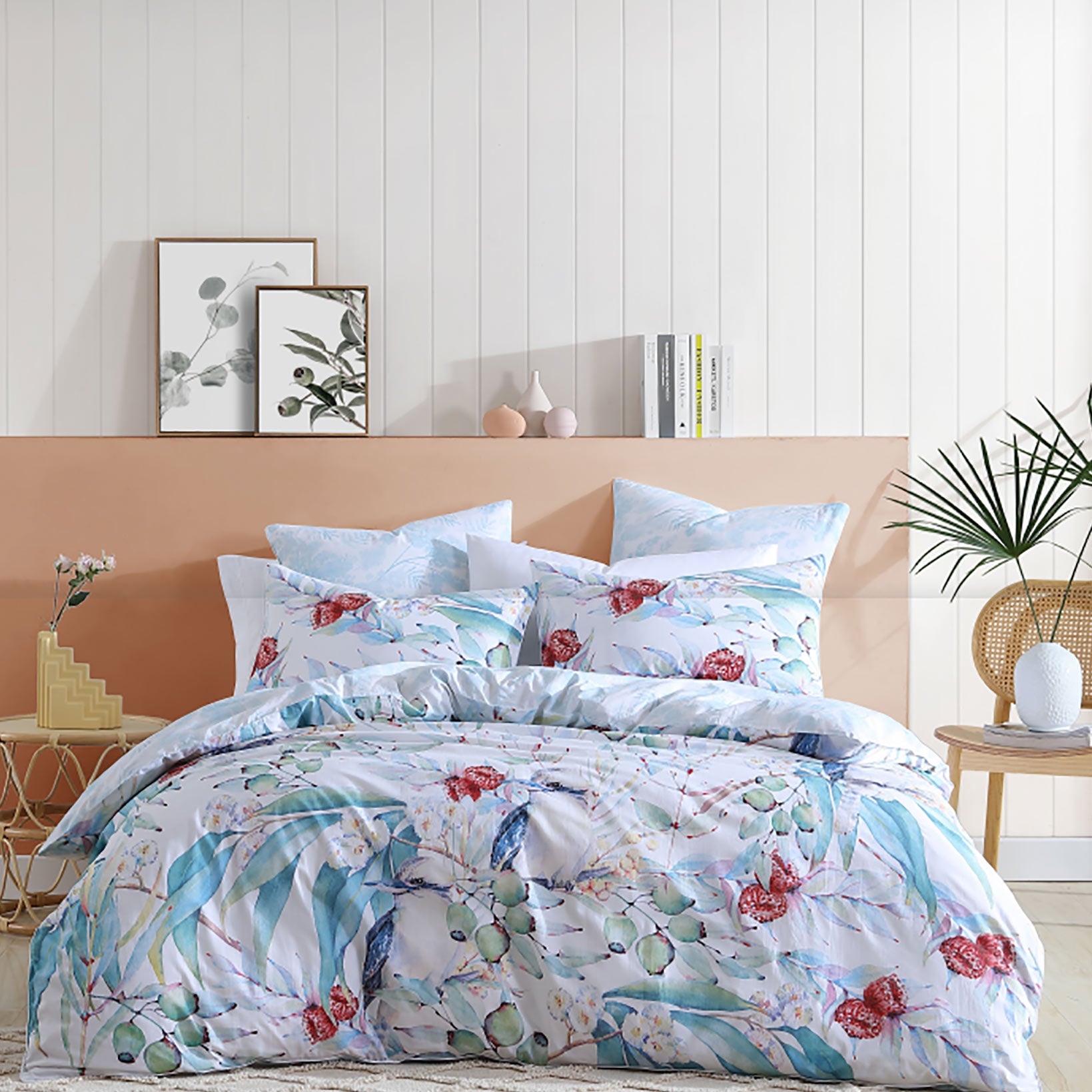 Luxury Kooka White Quilt Cover Set - Queen Size Bedding by Logan & Mason | Soft Cotton Duvet Cover for Master Bedroom, Guest Room & Hotel Use