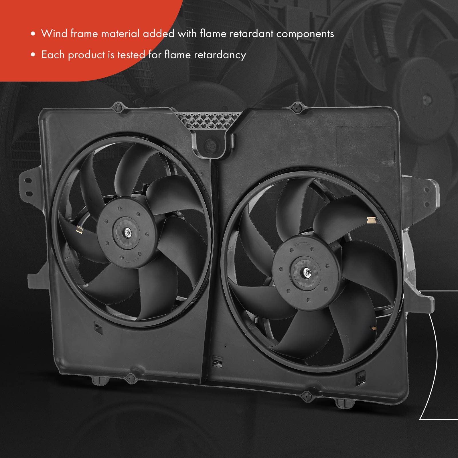 Premium Engine Radiator Cooling Fan Assembly for 2008-2012 Ford Escape & 2008-2011 Mercury Mariner - Direct Replacement for OEM# 8L8Z8C607B - Perfect for Overheating Prevention & Summer Driving