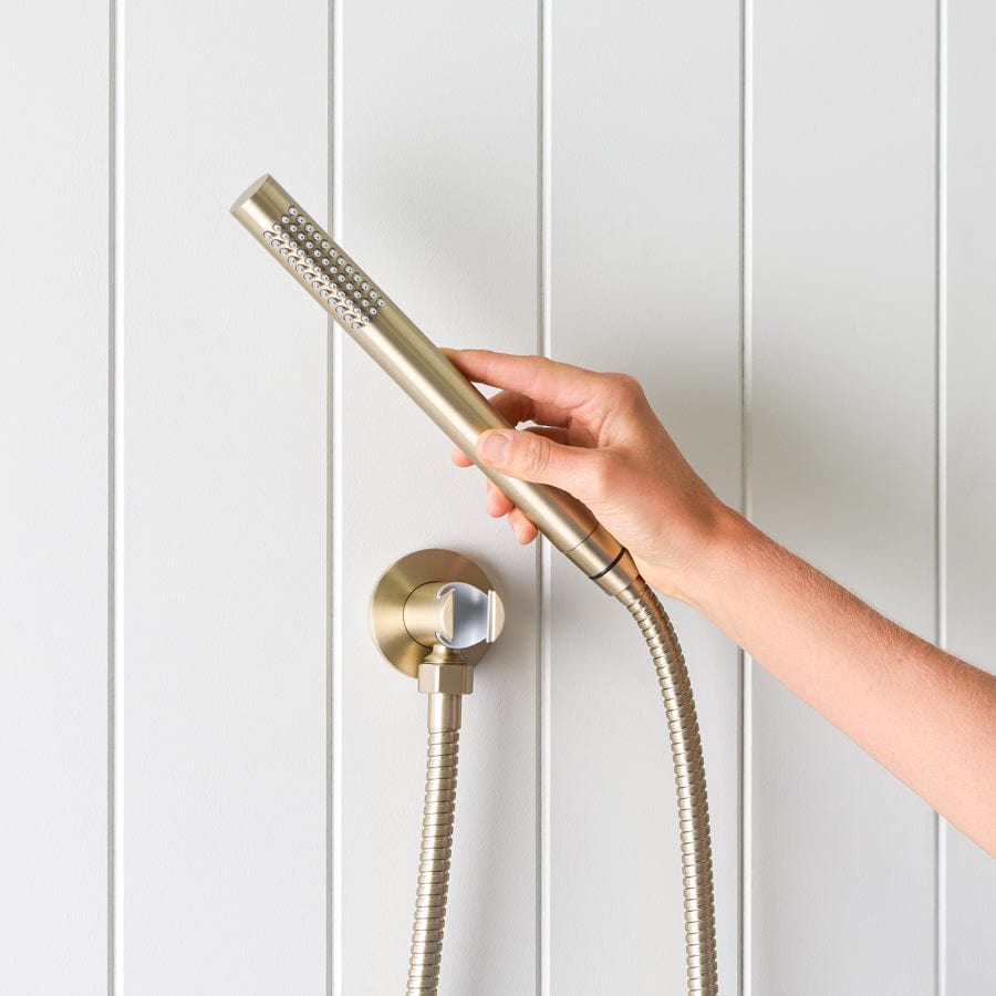 Premium Brushed Nickel Shower Hose with Sprayer - High Pressure Flexible Metal Shower Hose for Bathroom, Spa & RV Use